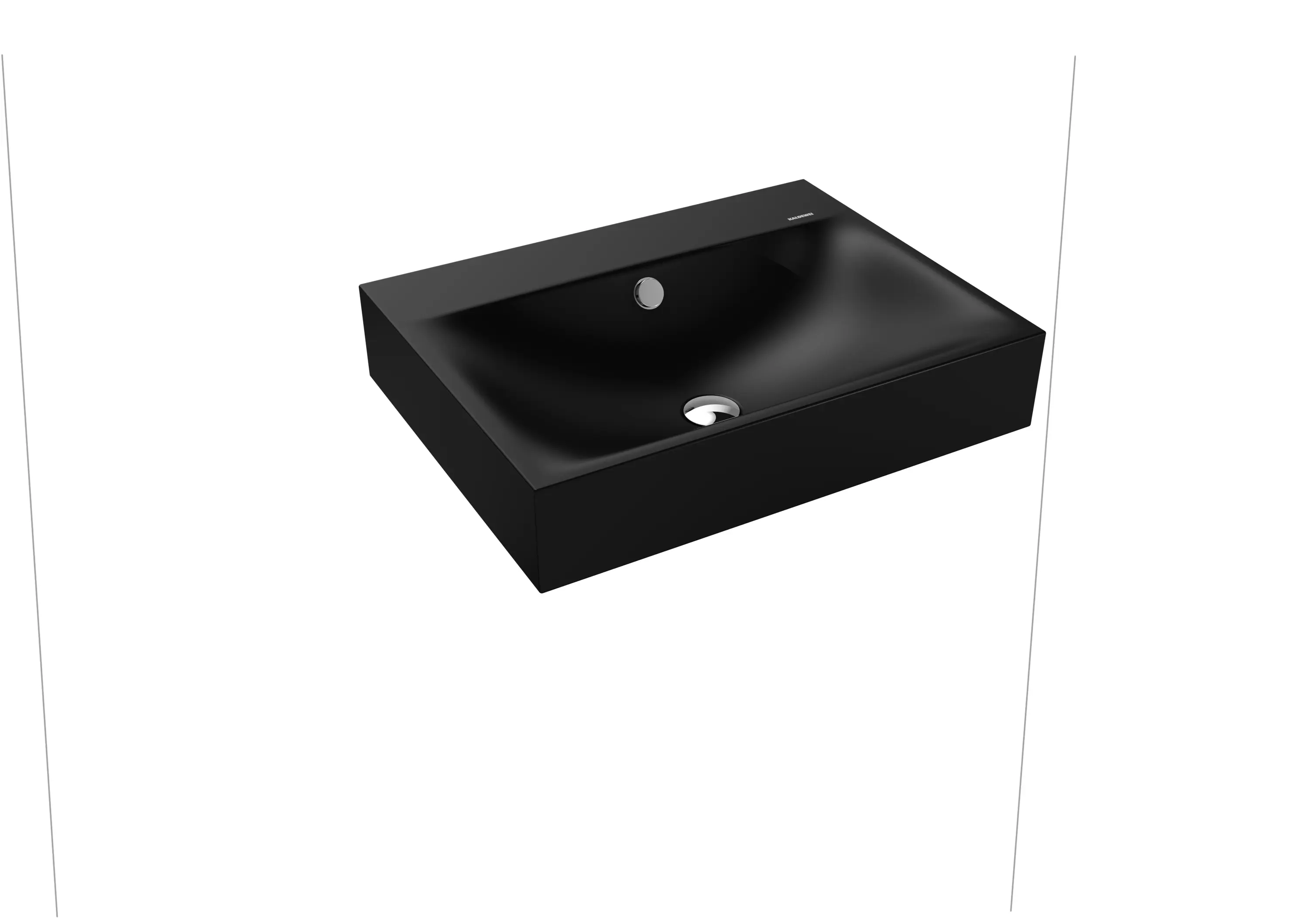 Kaldewei - Silenio wall-hung washbasin black matt 100