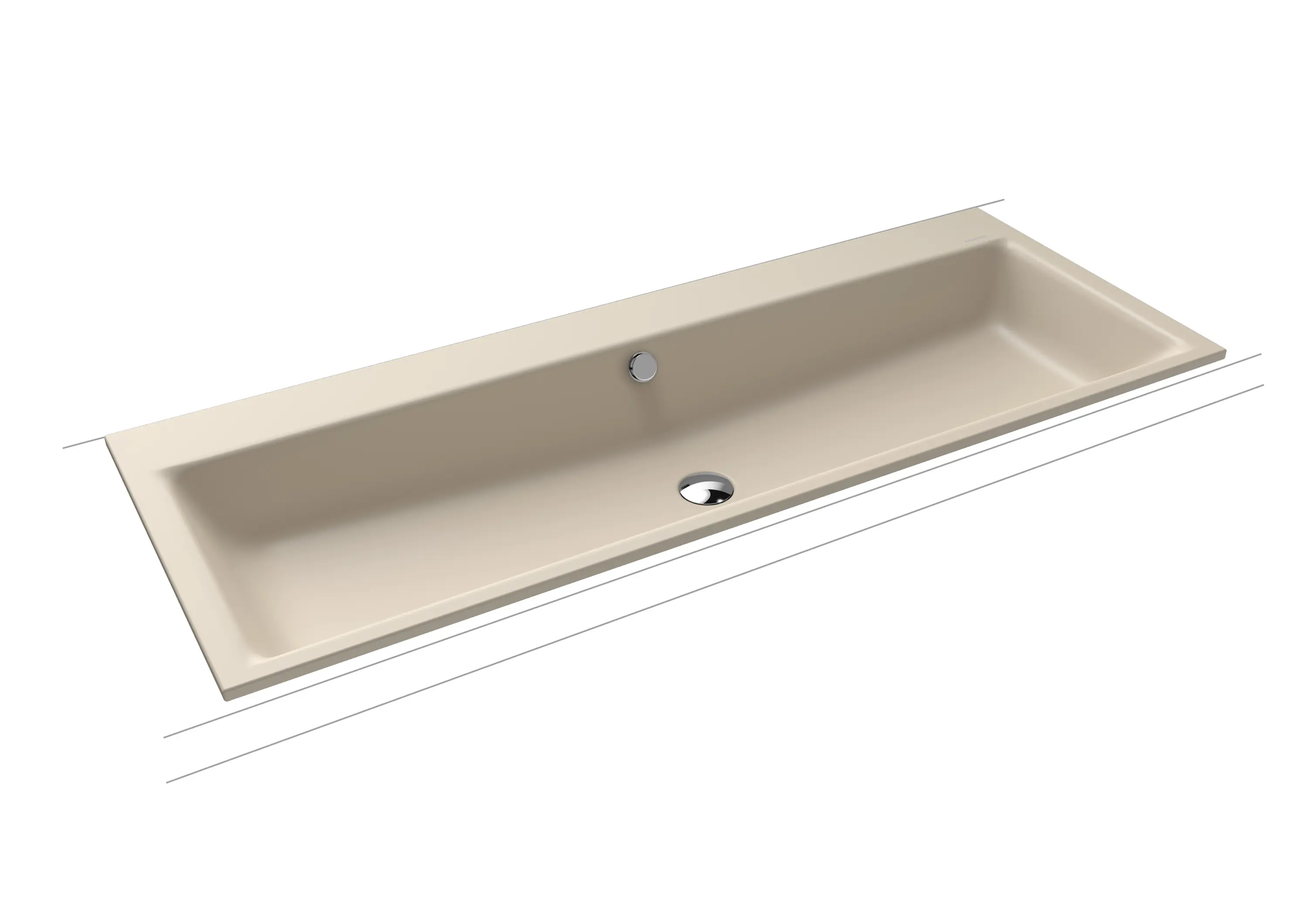 Kaldewei - Puro Built-in double washbasin warm beige 20
