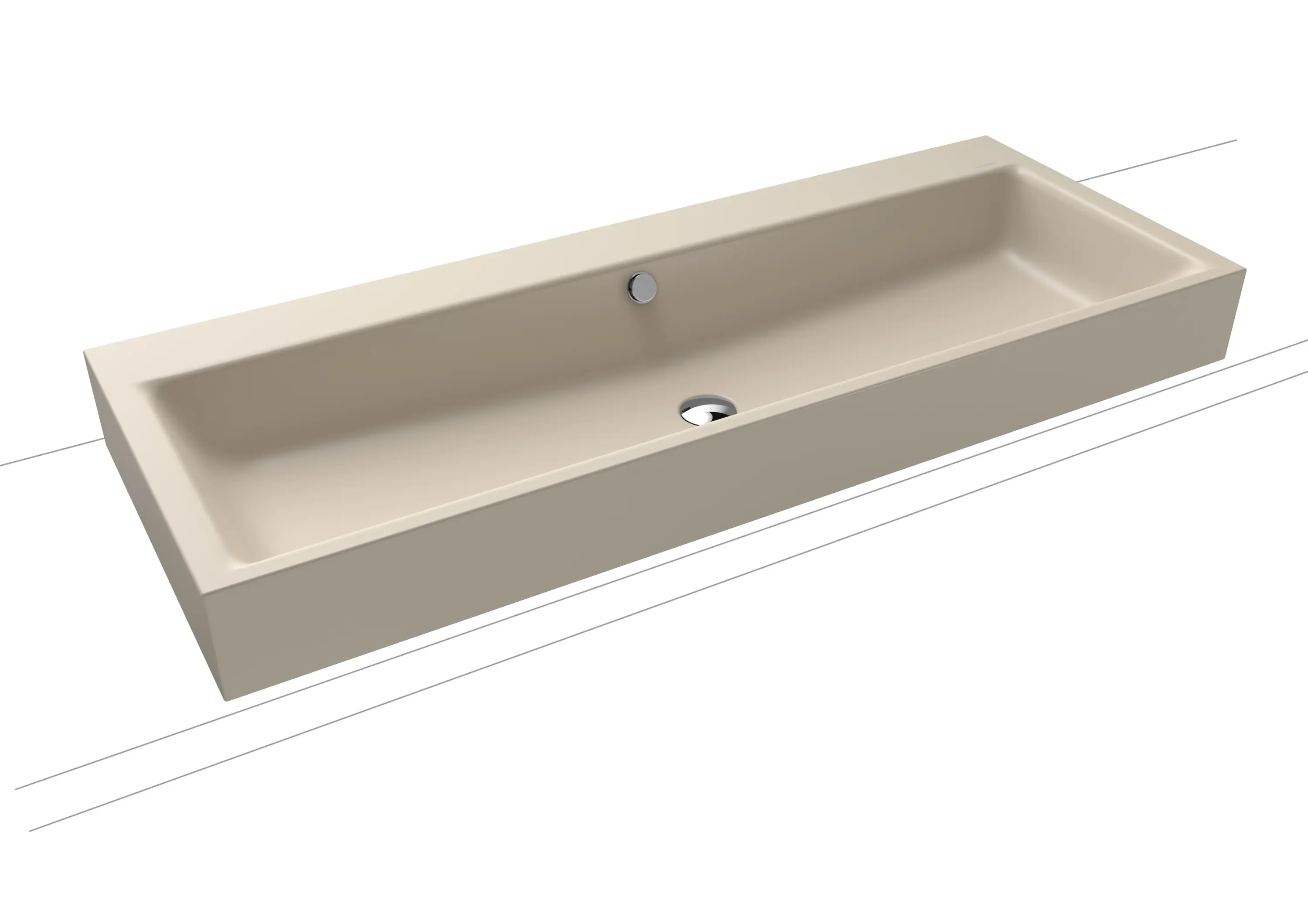 Kaldewei - Puro countertop double washbasin warm beige 20