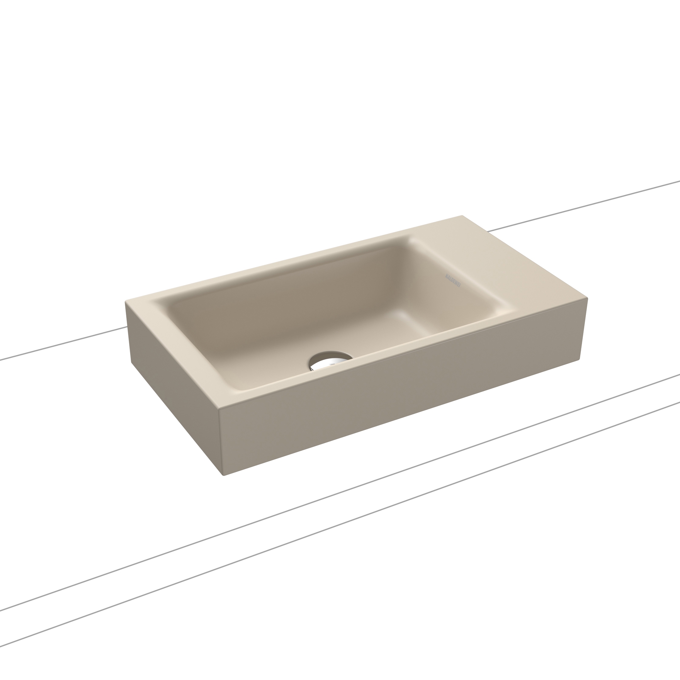 Puro Aufsatz- Handwaschtisch warm beige 20