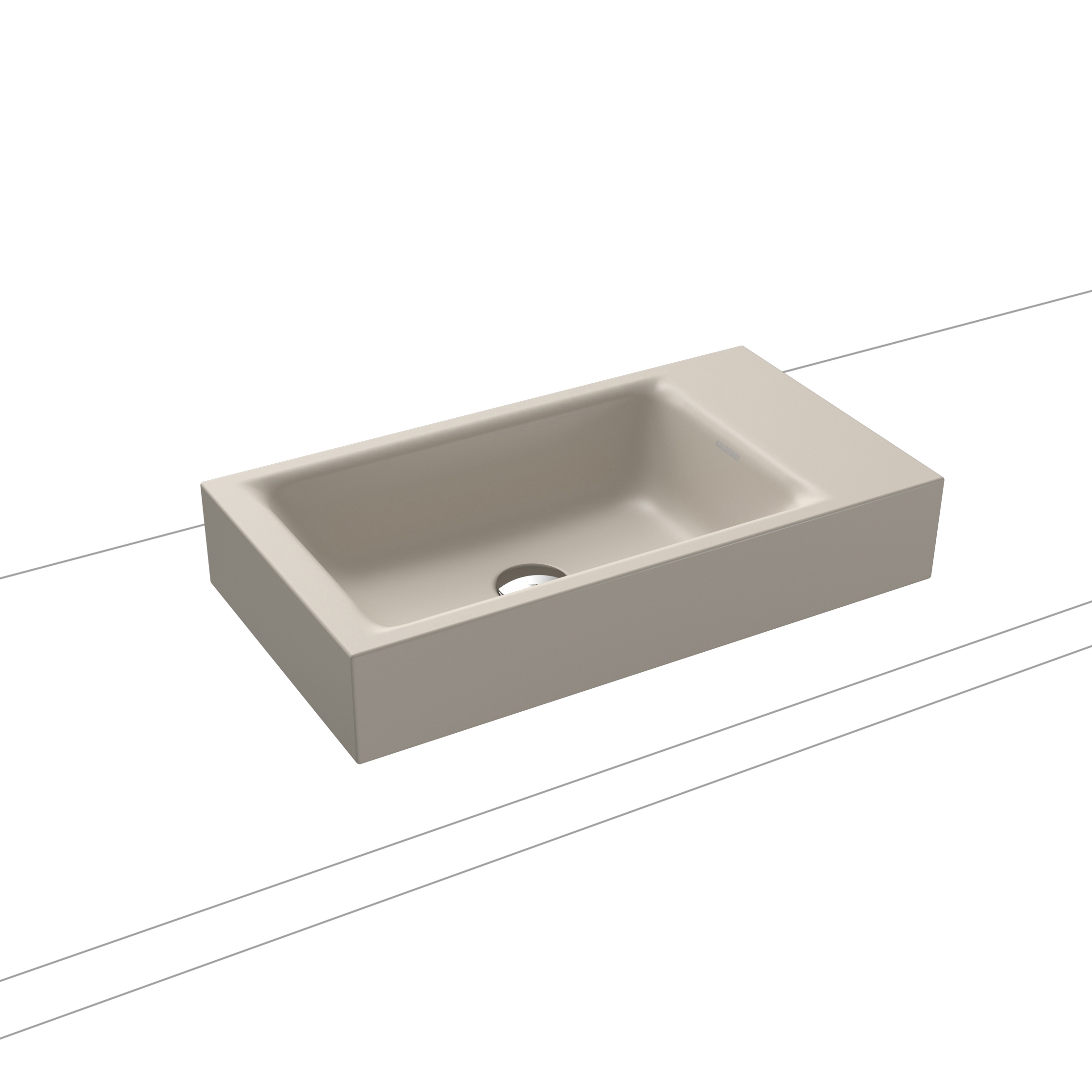 Puro Aufsatz- Handwaschtisch warm grey 10