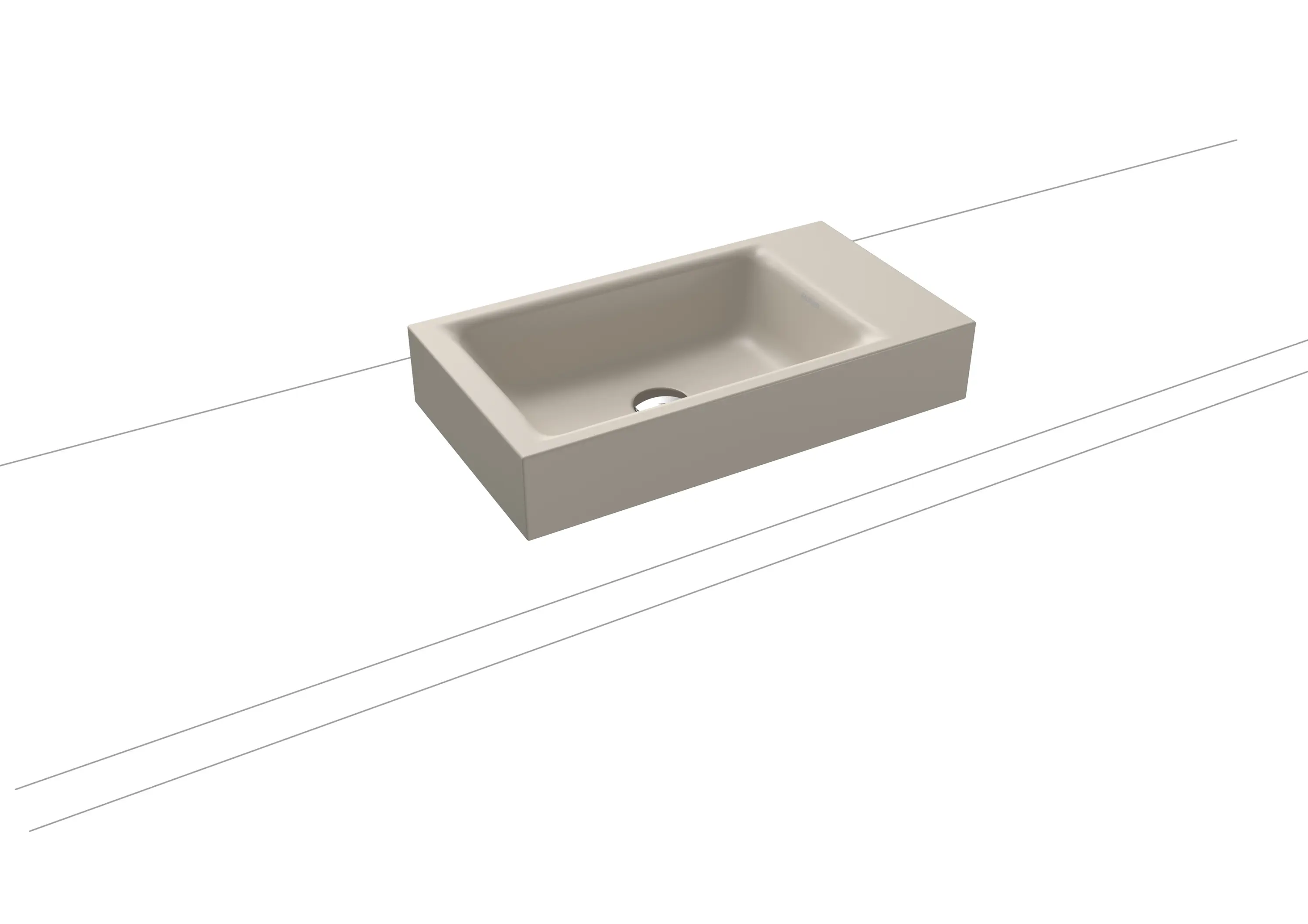 Kaldewei - Puro Aufsatz- Handwaschtisch warm grey 10