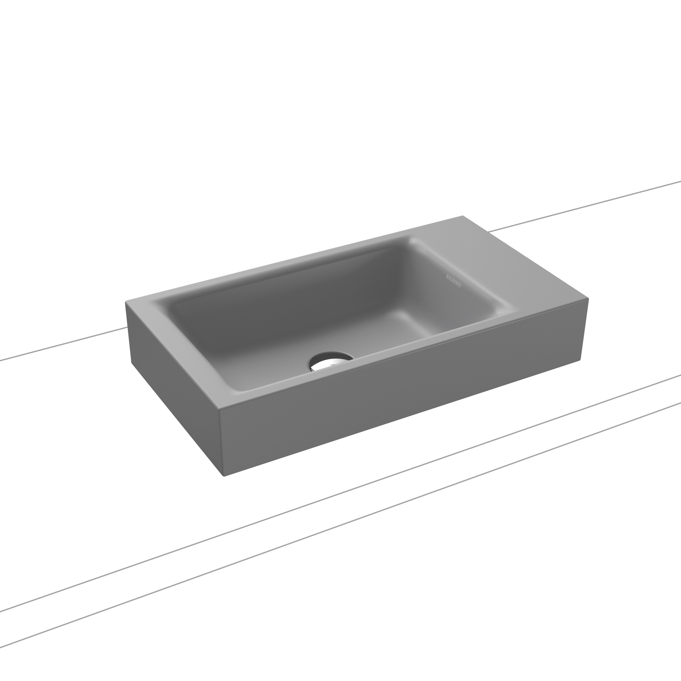 Puro Aufsatz- Handwaschtisch cool grey 30