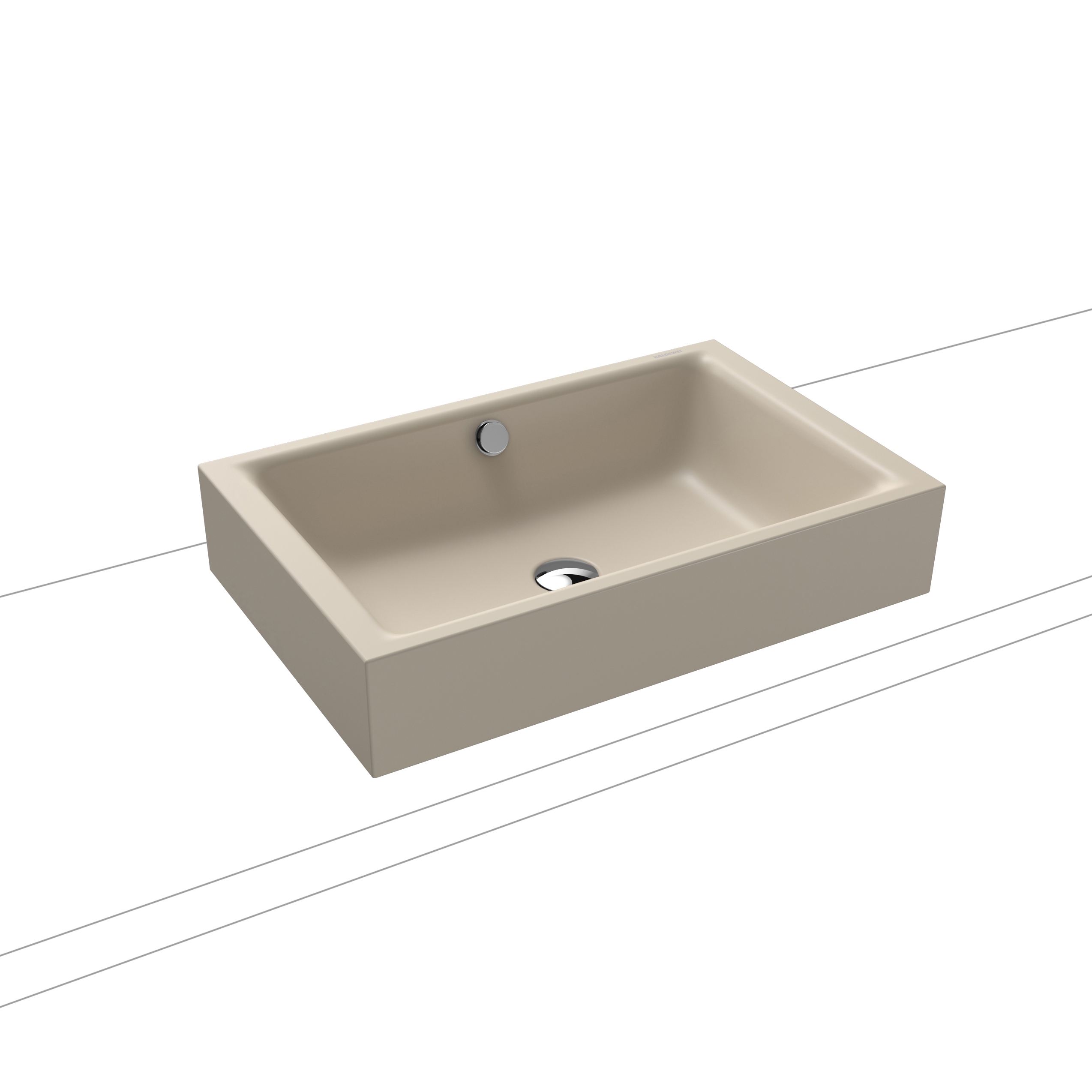Puro S Aufsatzwaschtisch 120mm warm beige 20