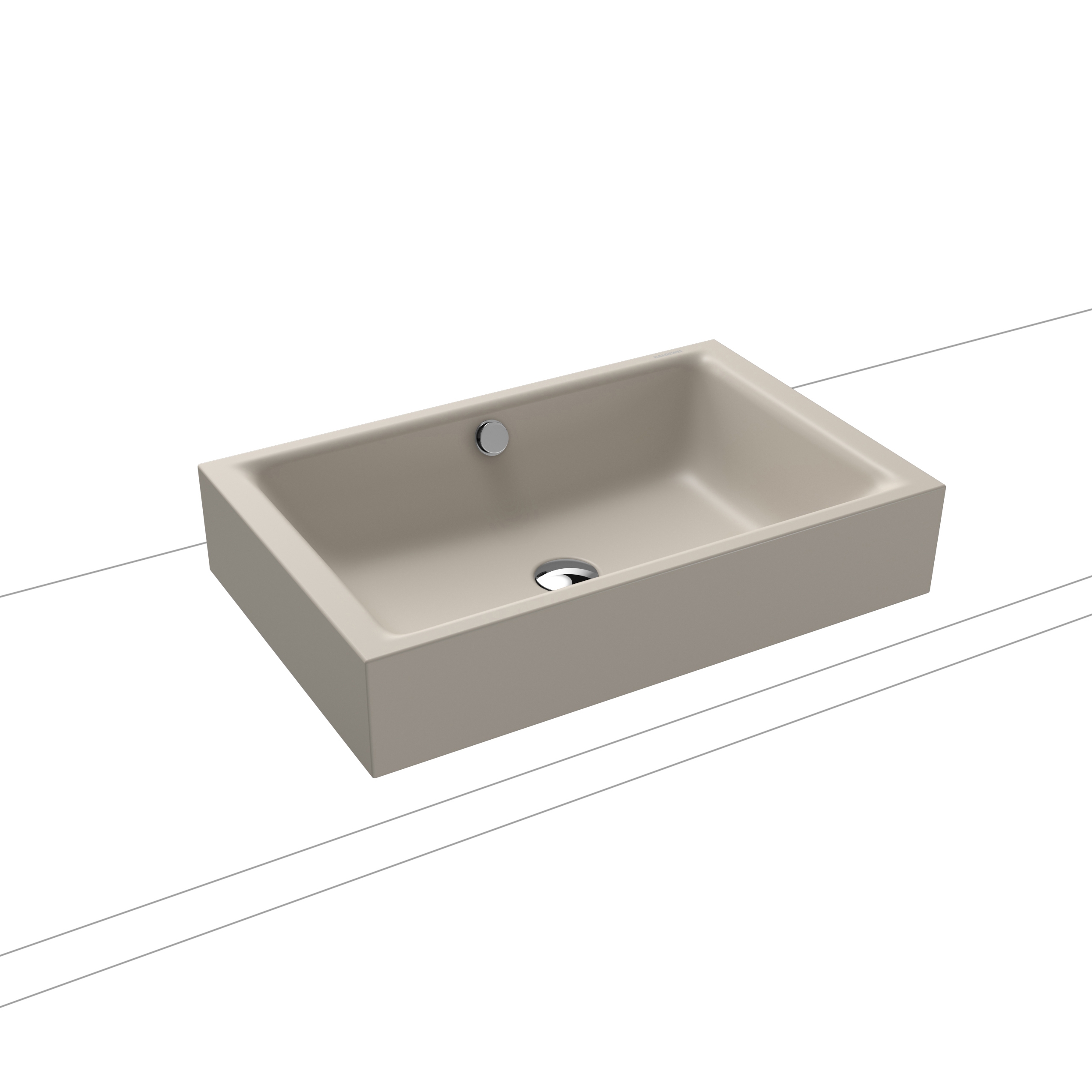 Puro S countertop washbasin 120mm warm grey 10