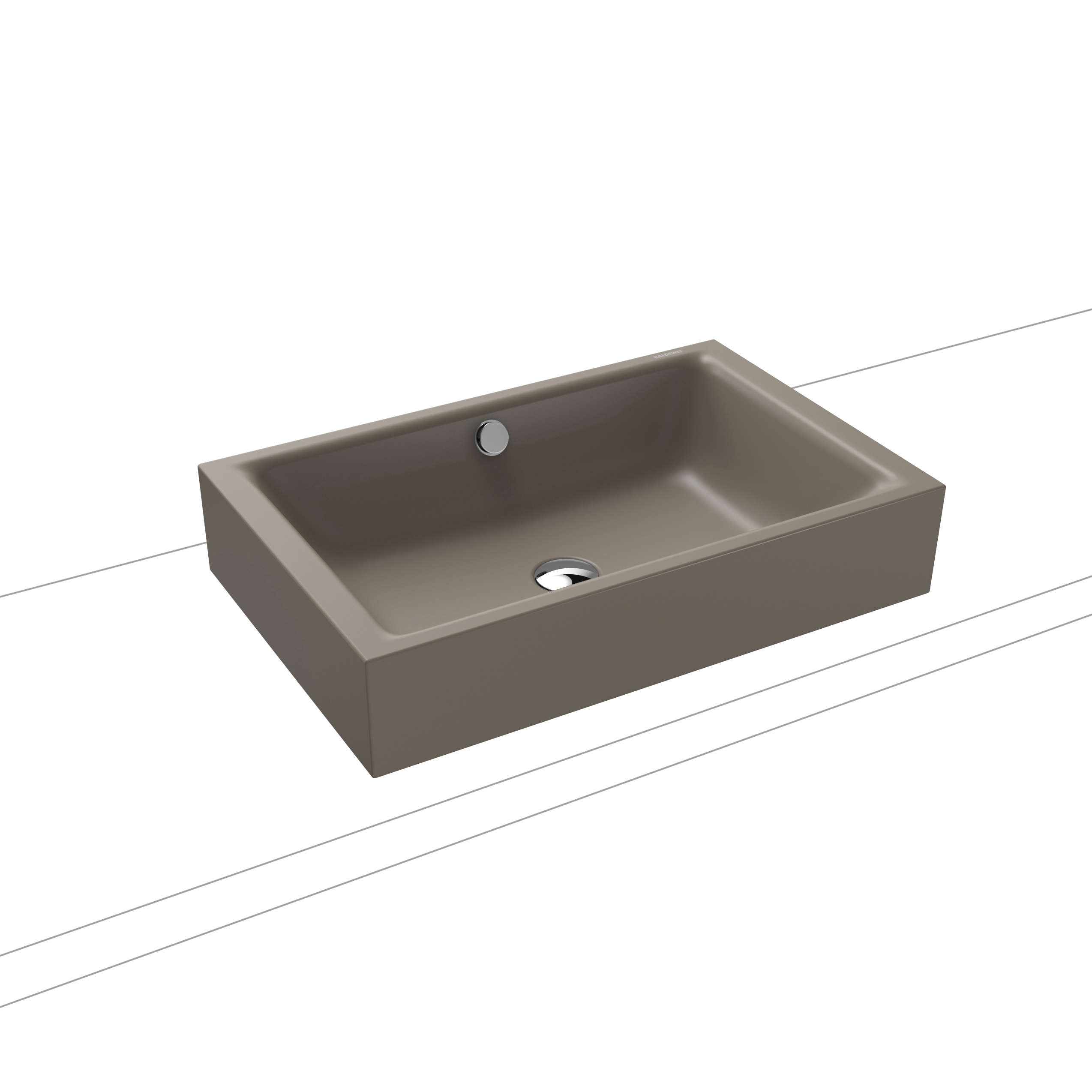 Puro S Aufsatzwaschtisch 120mm warm grey 60
