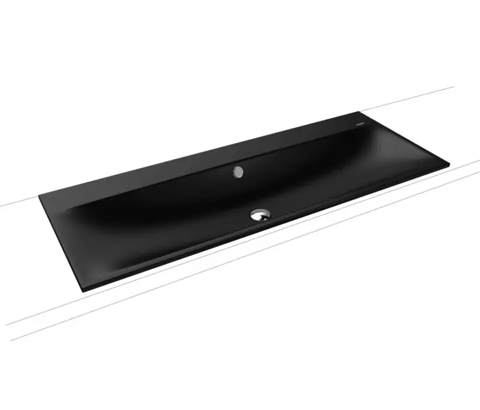 Kaldewei - Silenio built-in double washbasin black matt 100
