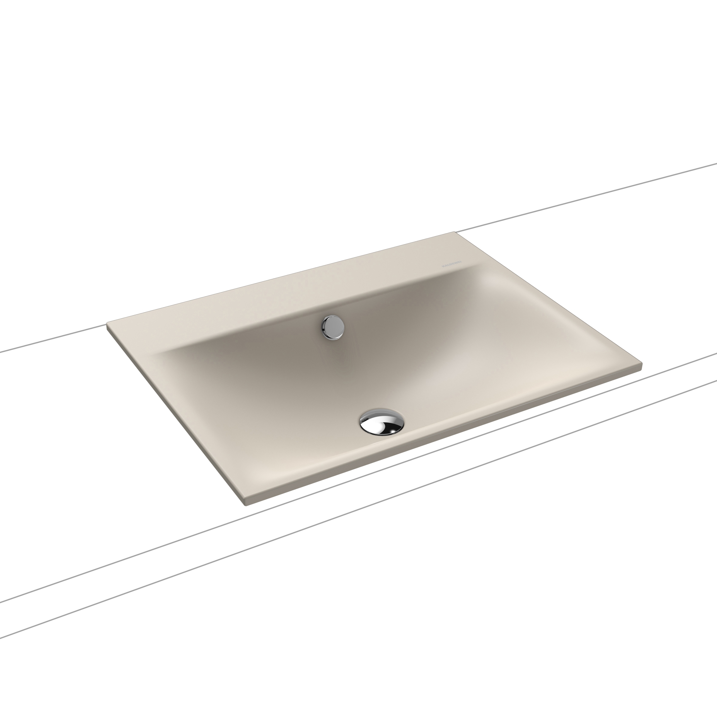 Silenio built-in washbasin warm grey 10