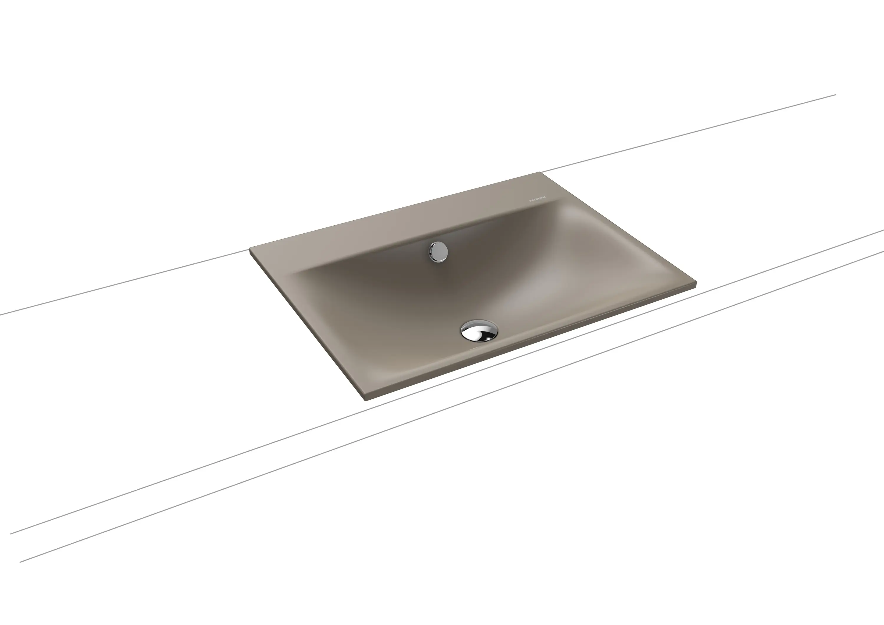 Kaldewei - Silenio built-in washbasin warm grey 60