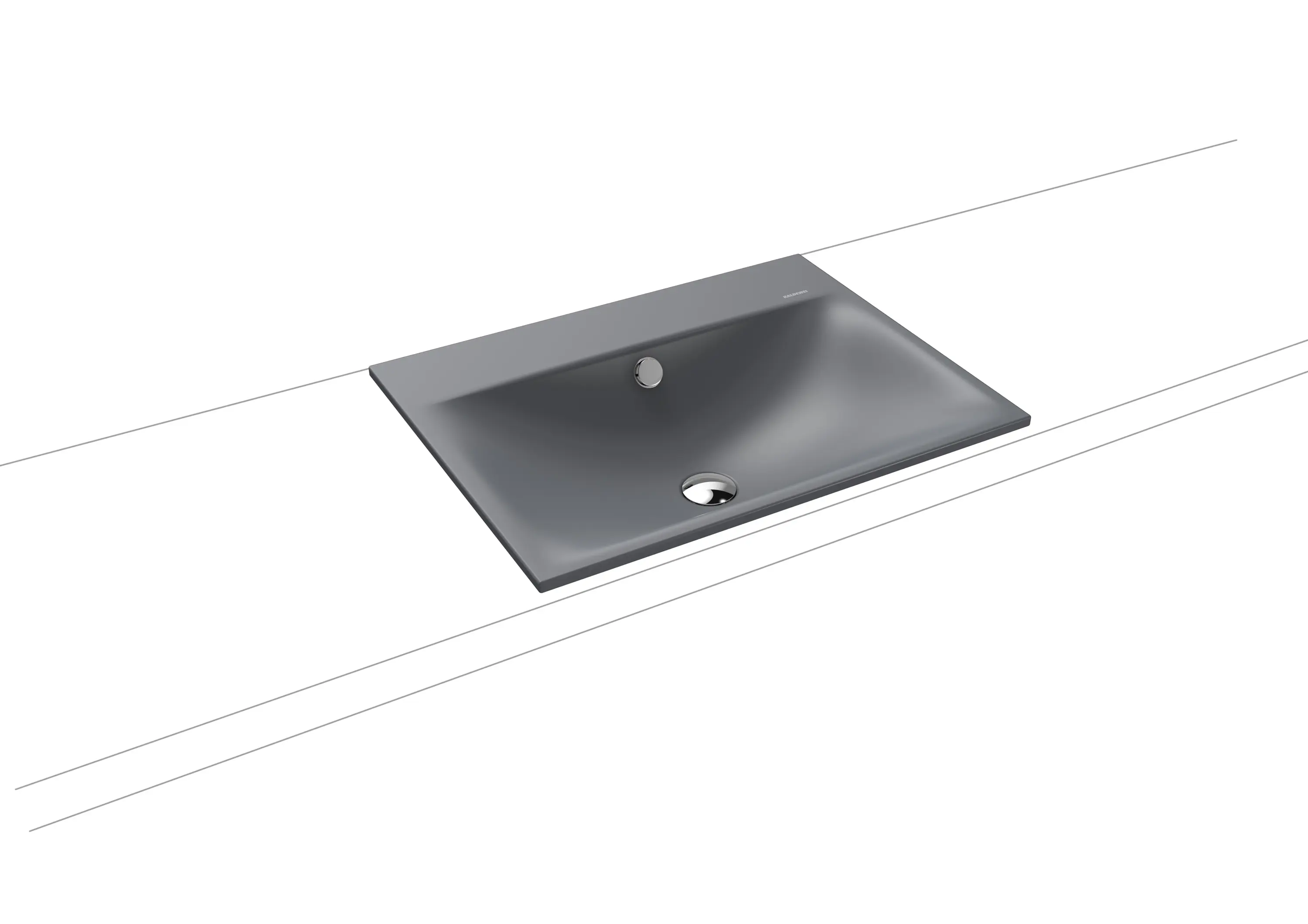 Kaldewei - Silenio built-in washbasin cool grey 70