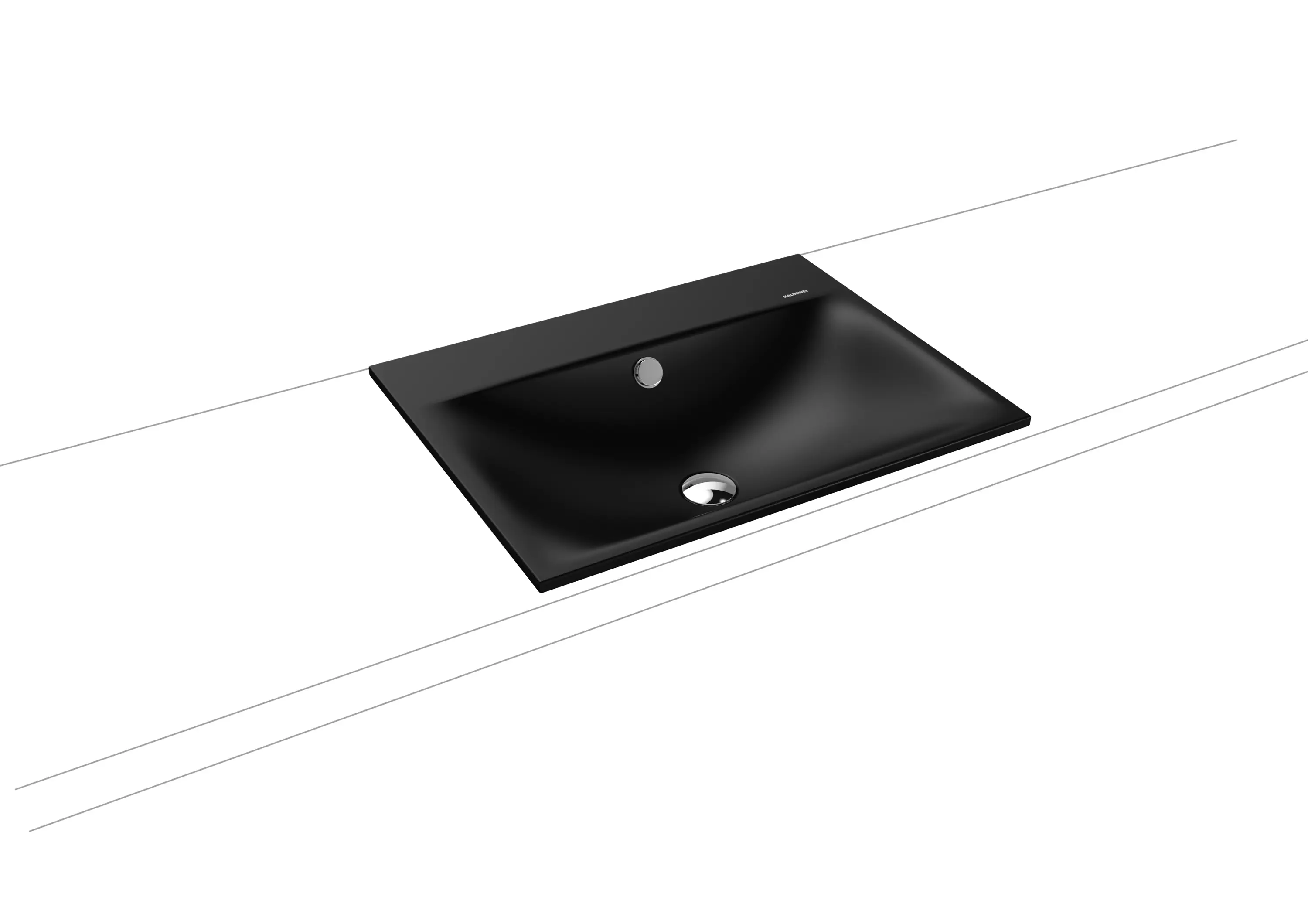 Kaldewei - Silenio built-in washbasin black matt 100