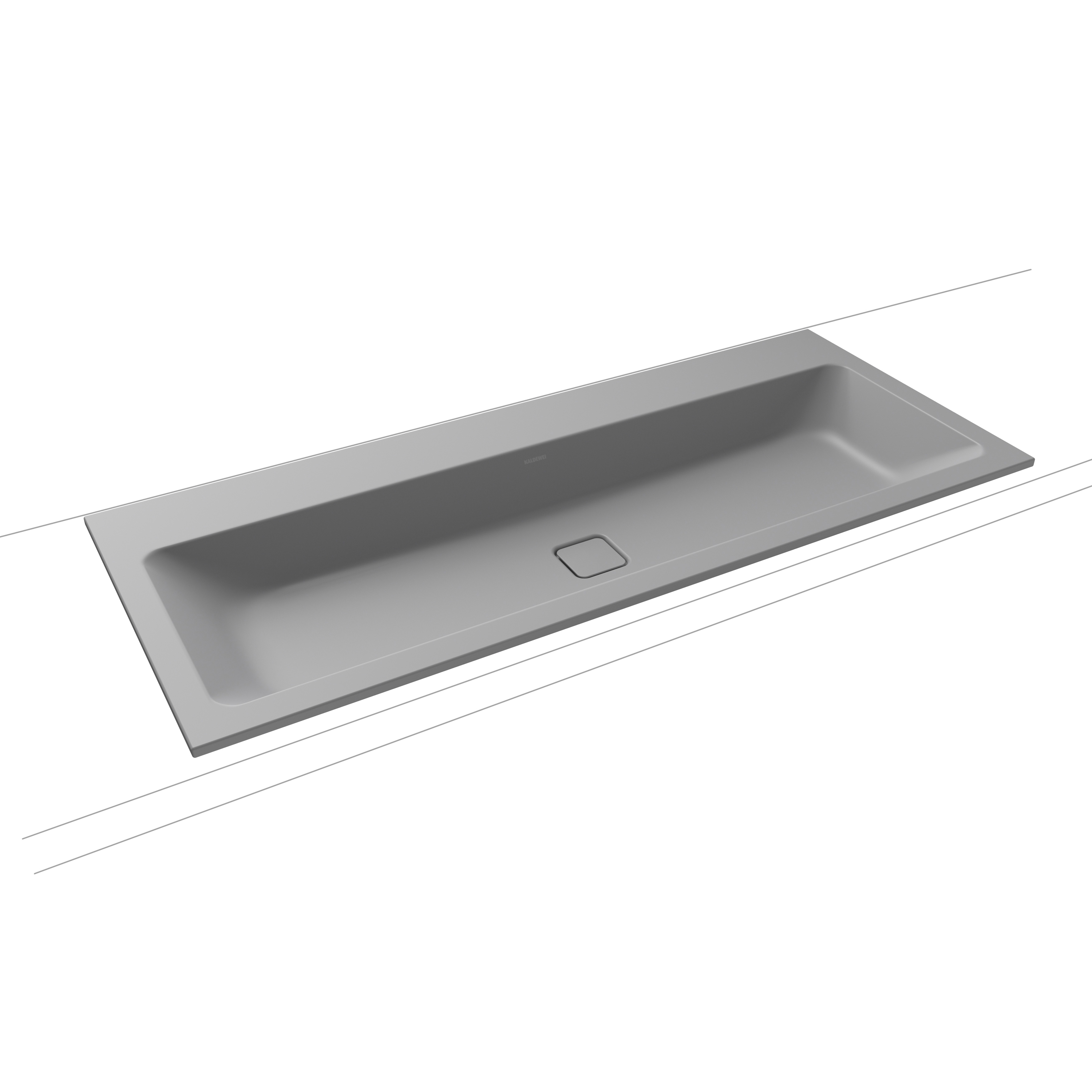 Cono Built-in double Washbasin cool grey 30