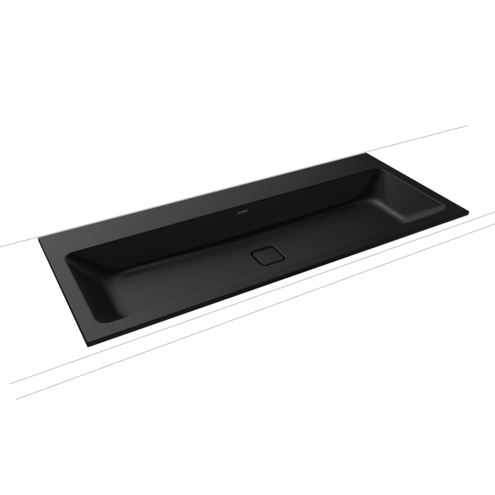 Cono Built-in double Washbasin cool grey 90