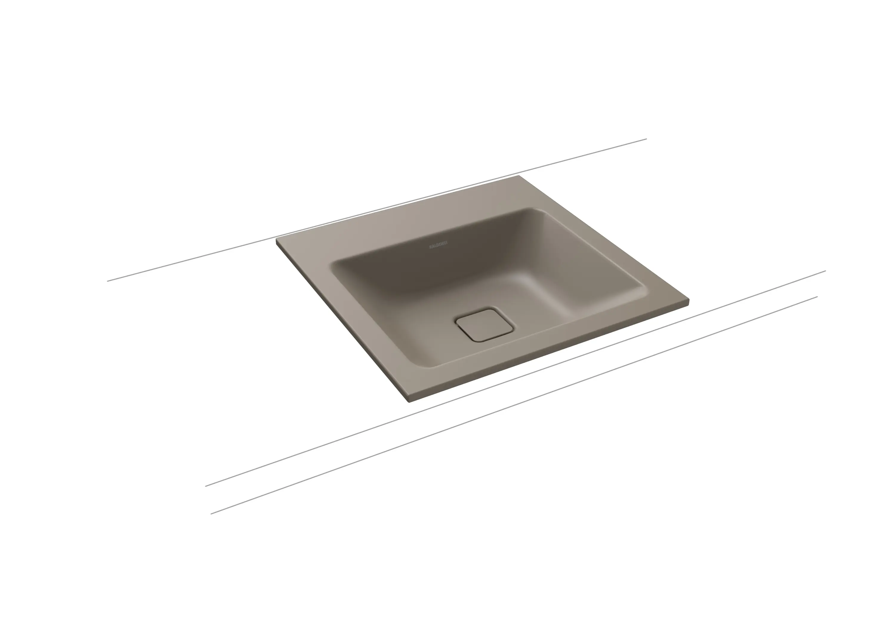Kaldewei - Cono built-in washbasin warm grey 60