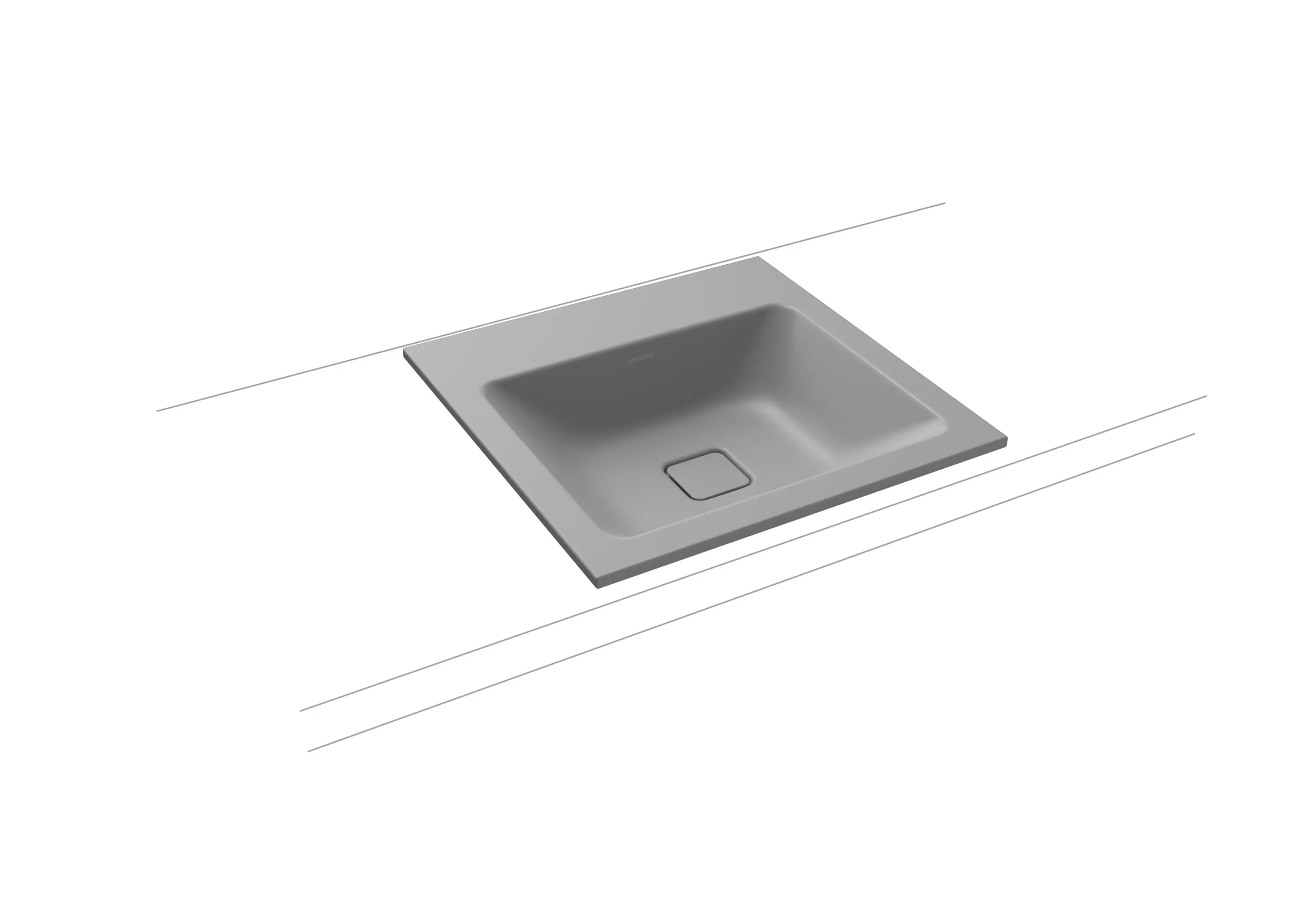 Kaldewei - Cono built-in washbasin cool grey 30