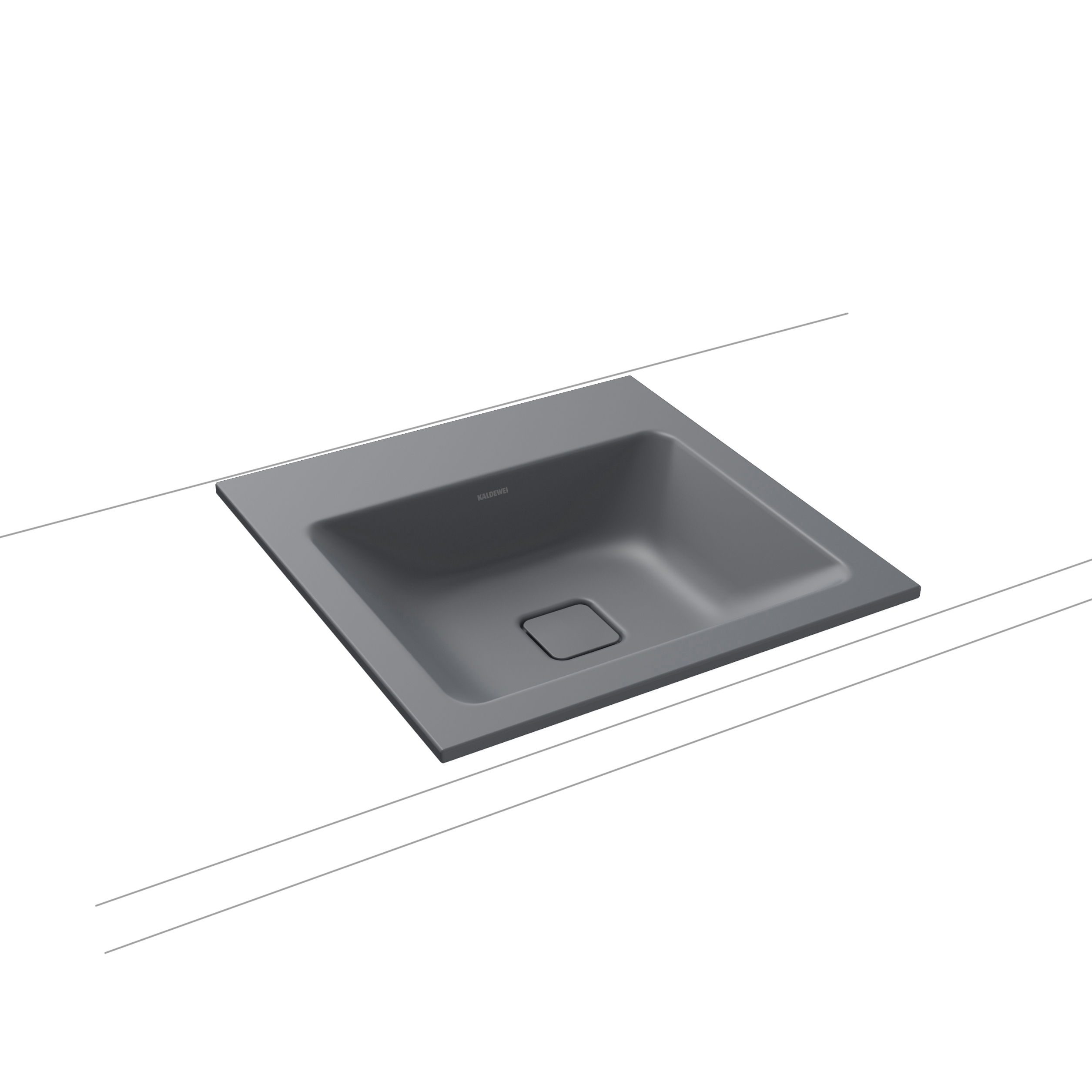 Cono built-in washbasin cool grey 70