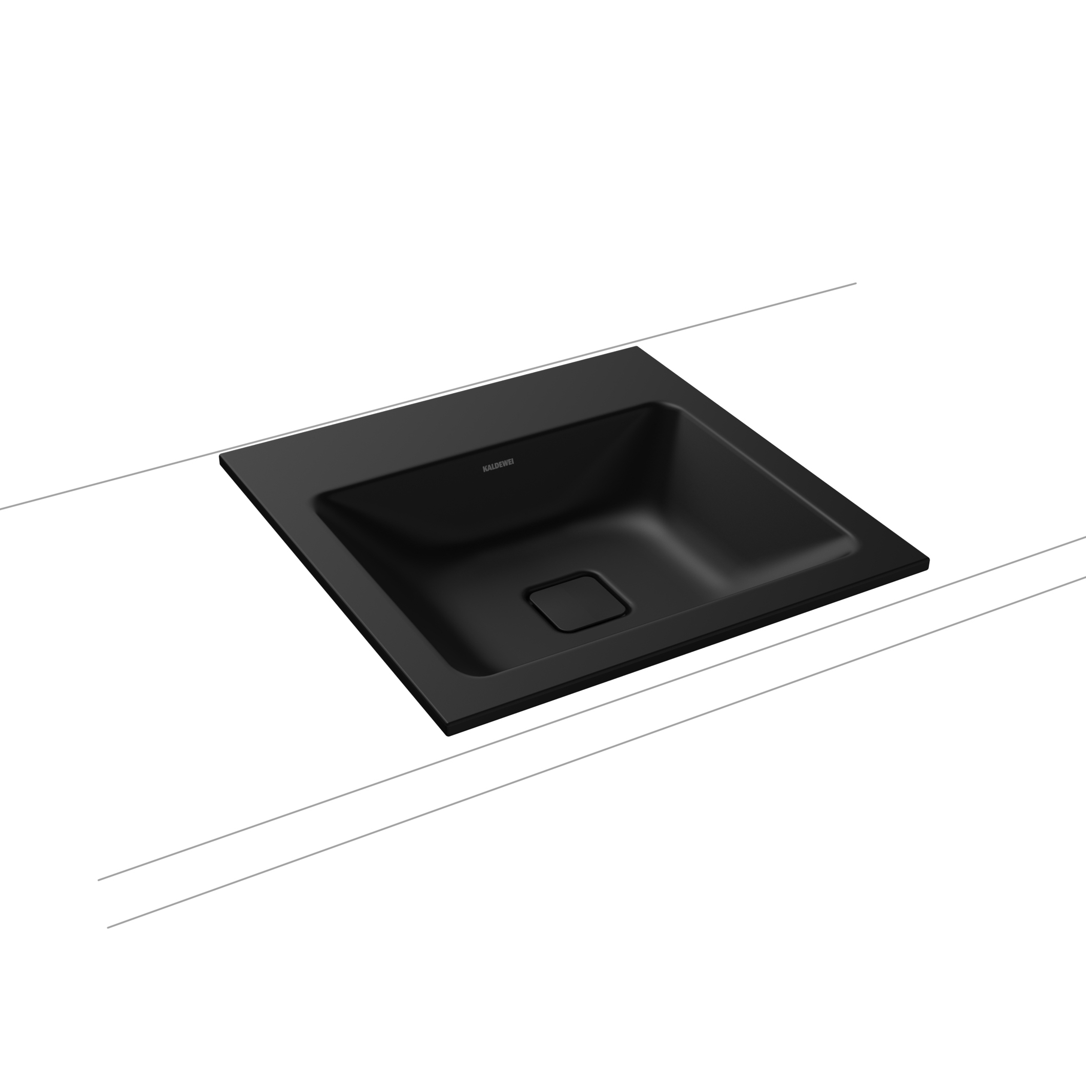 Cono built-in washbasin cool grey 90