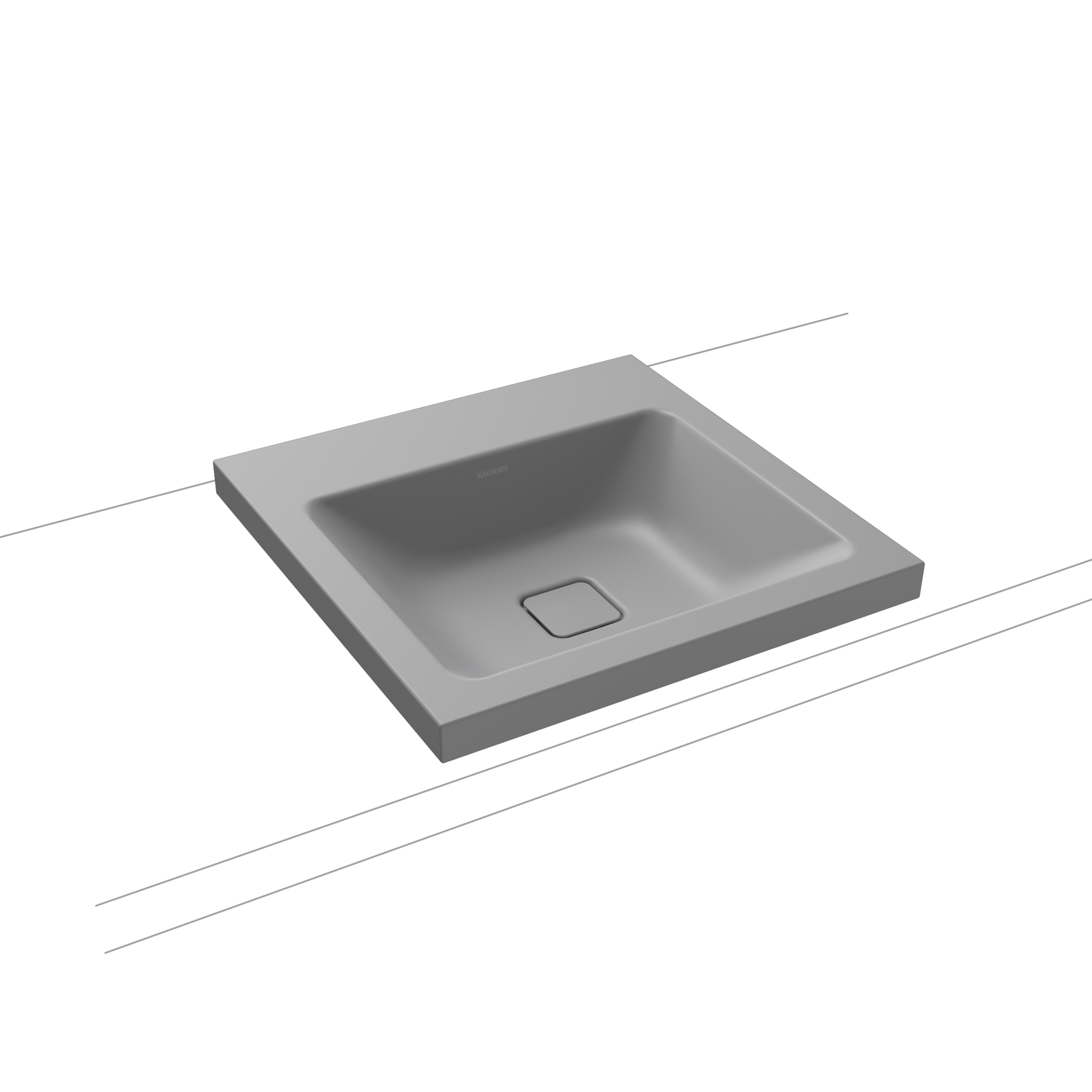 Afficher le produit Cono inset countertop washbasin 40mm cool grey 30 du fabricant Kaldewei