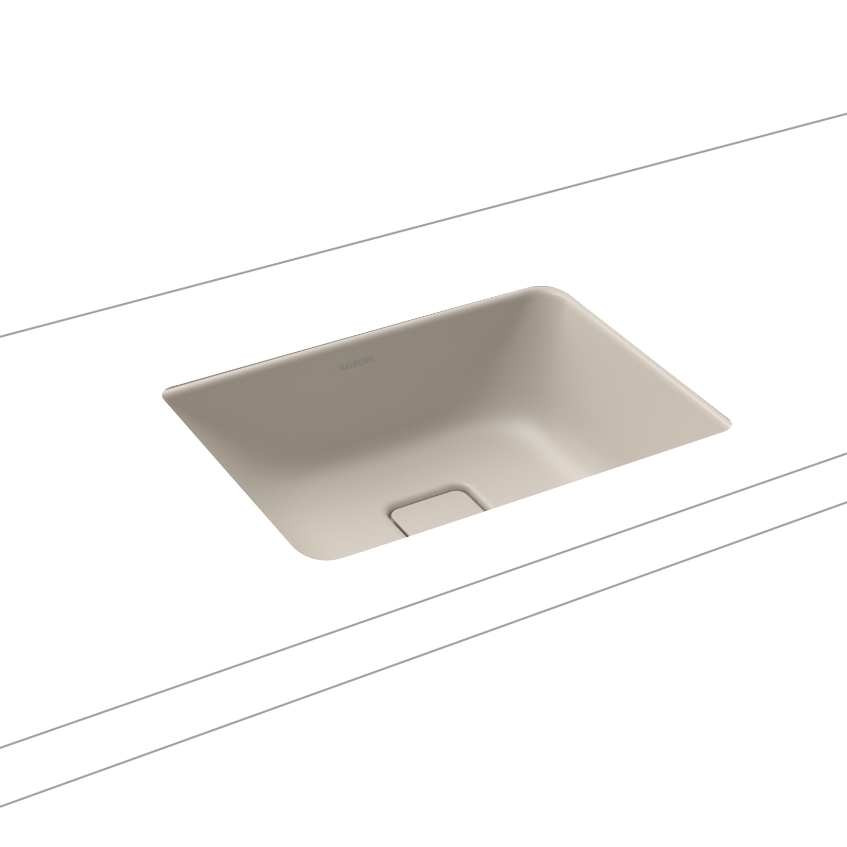 Cono undercounter washbasin warm grey 10