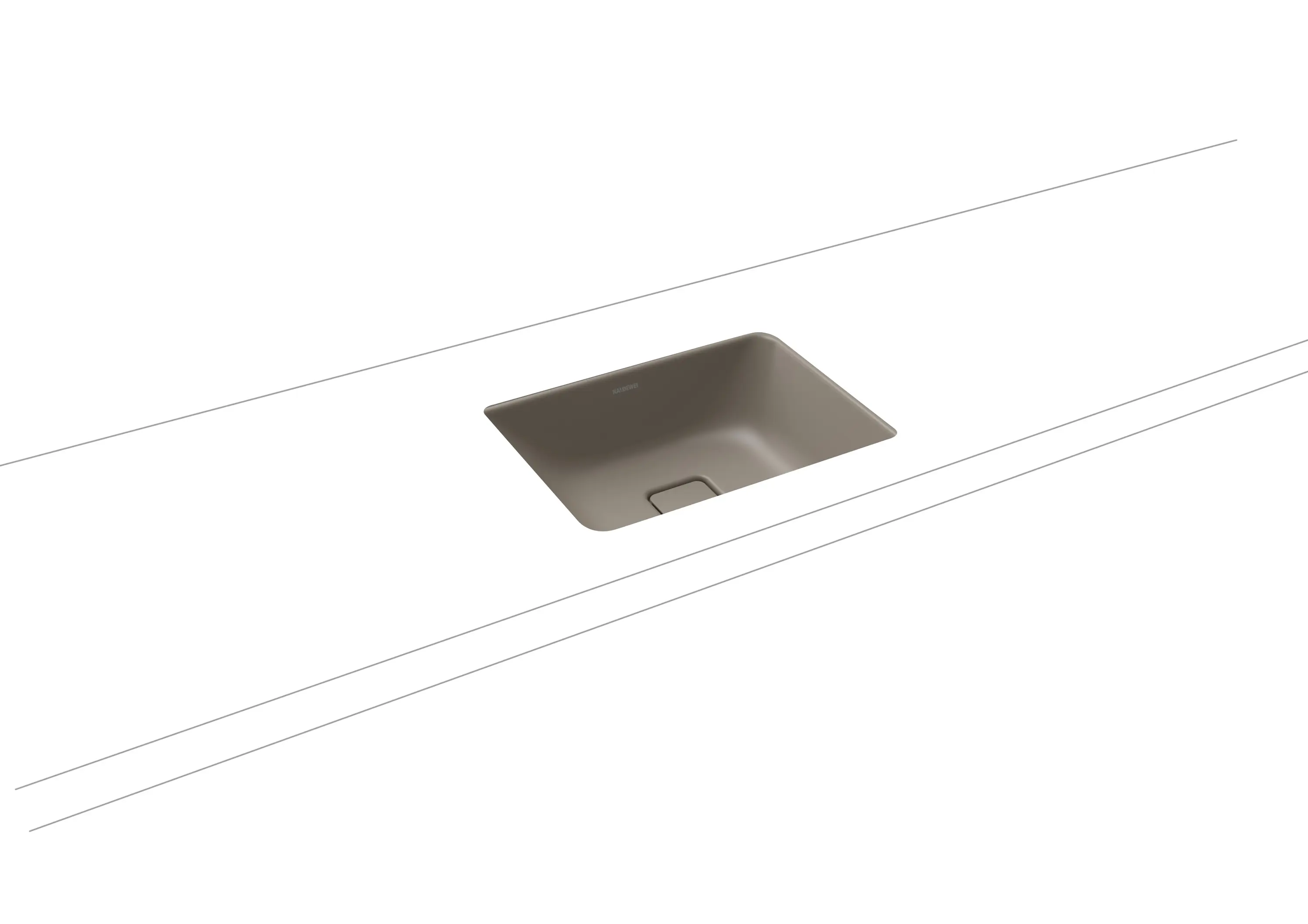 Kaldewei - Cono undercounter washbasin warm grey 60