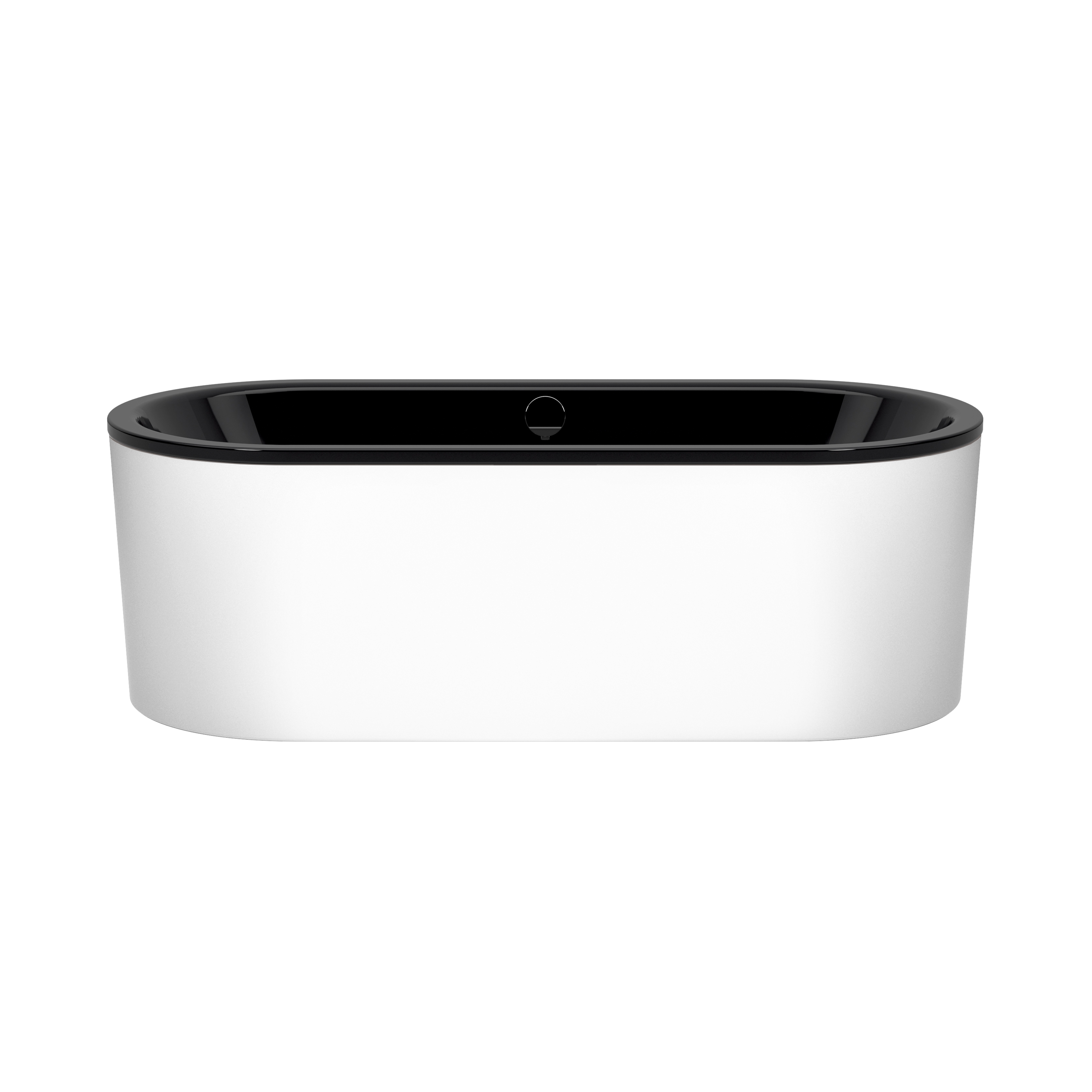 Classic Duo Oval freestanding black, alpine white