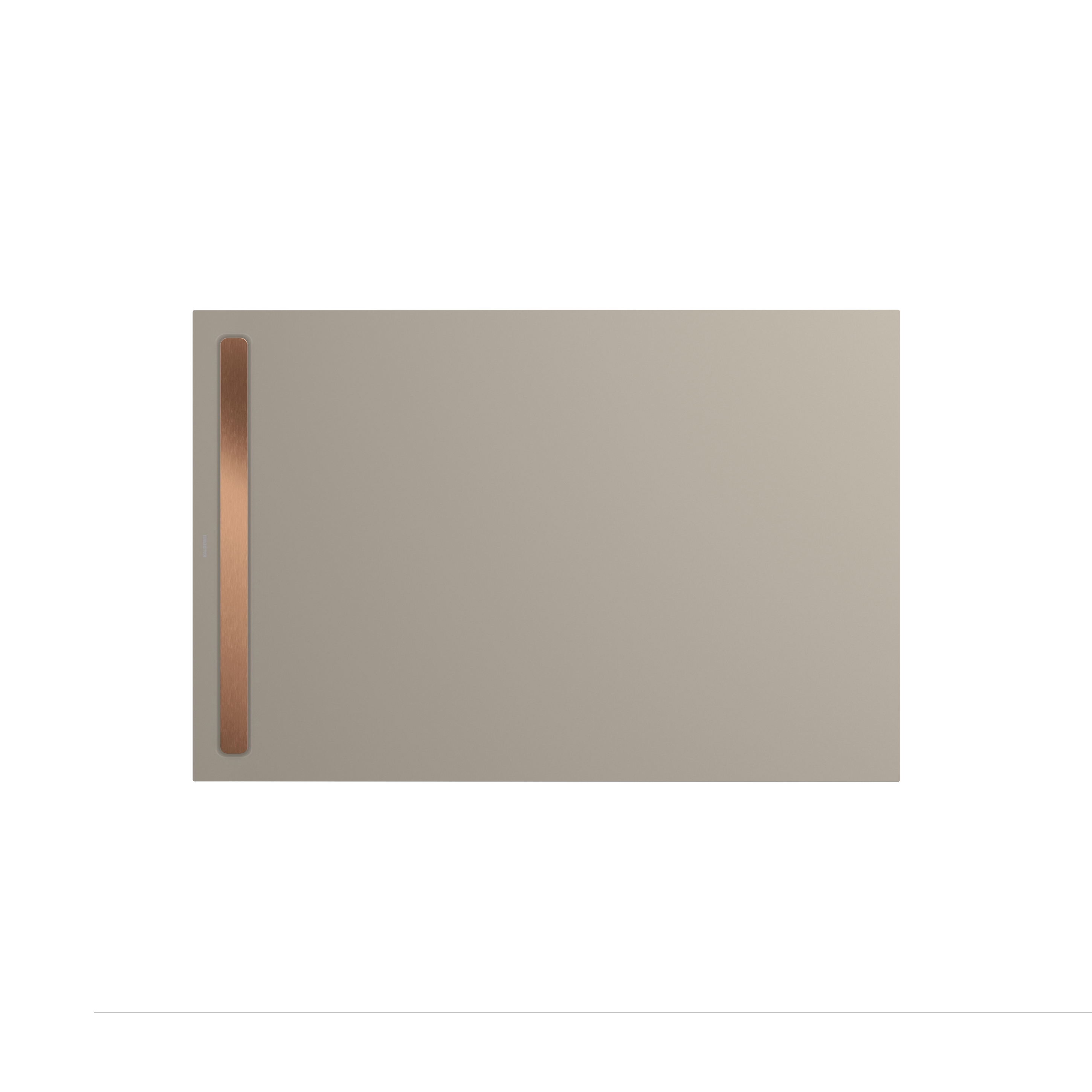 Display product Nexsys warm grey 30 | Cover brushed rose gold from manufacturer Kaldewei