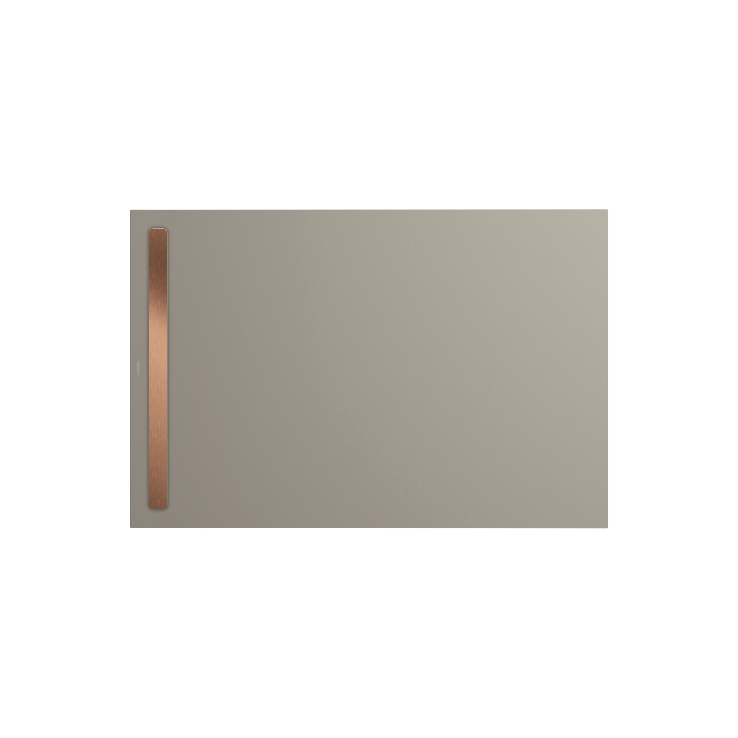 Display product Nexsys warm grey 50 | Cover brushed rose gold from manufacturer Kaldewei