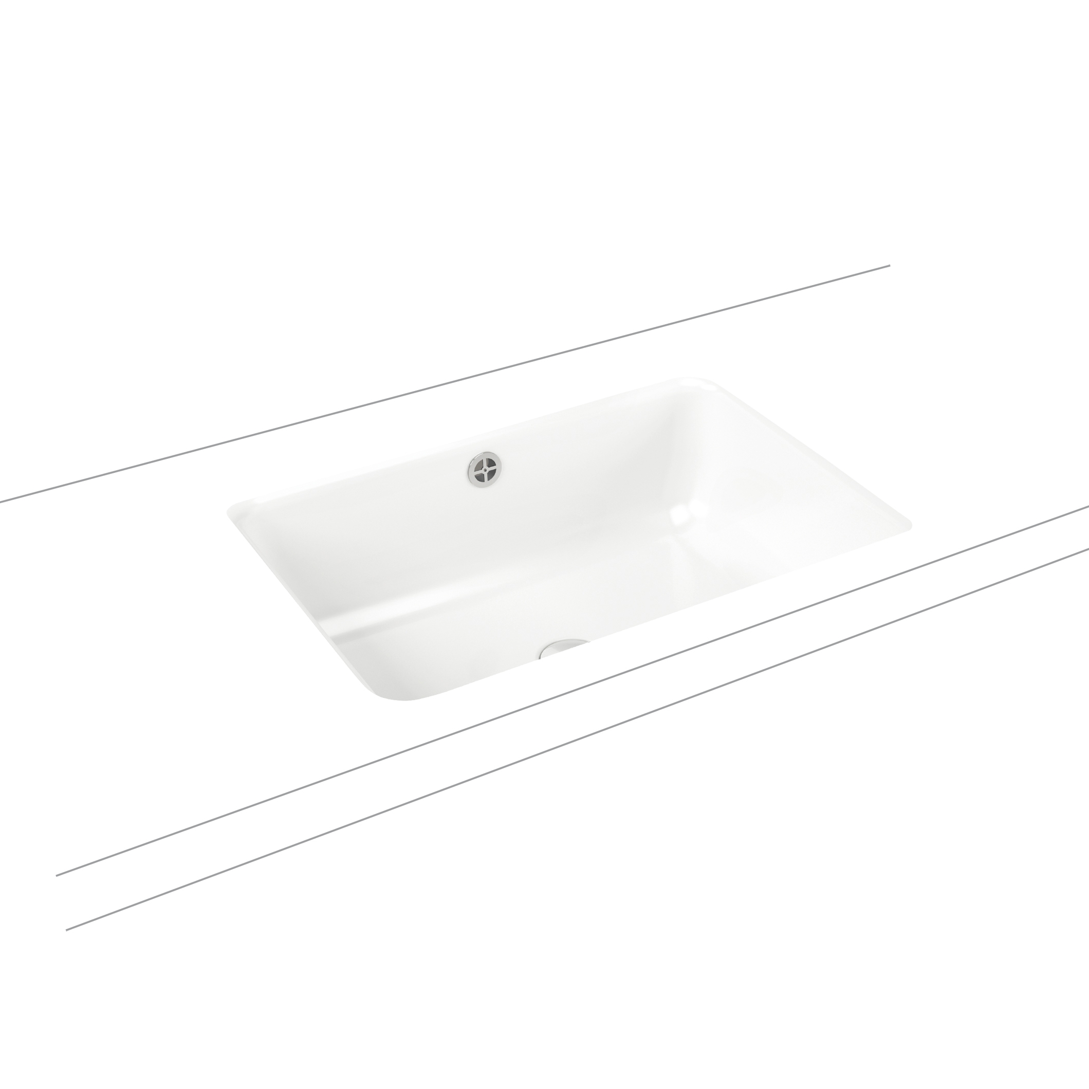 Afficher le produit Cayono undercounter washbasin alpine white du fabricant Kaldewei