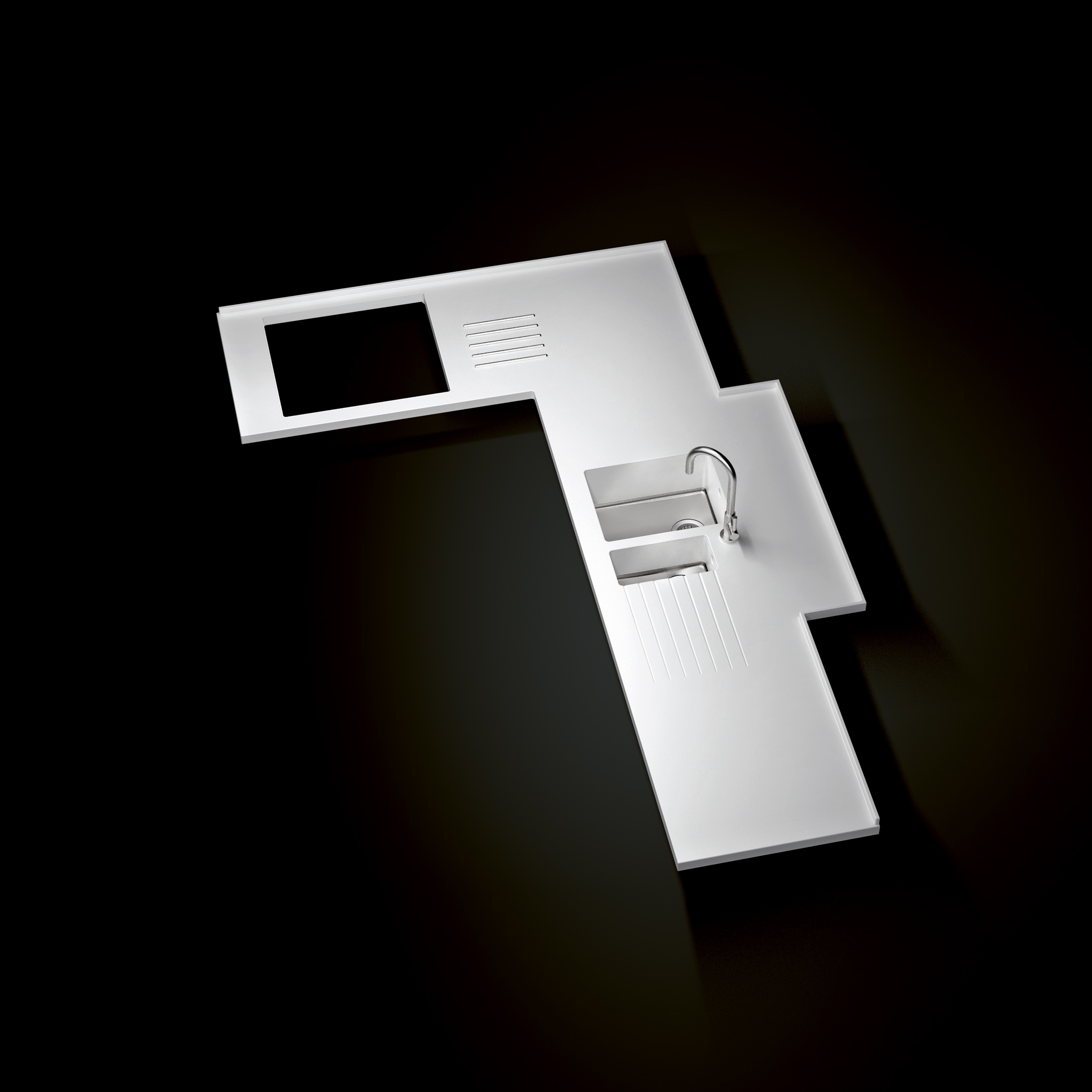 Mostra il prodotto Worktops made of  Corian® del produttore Hasenkopf