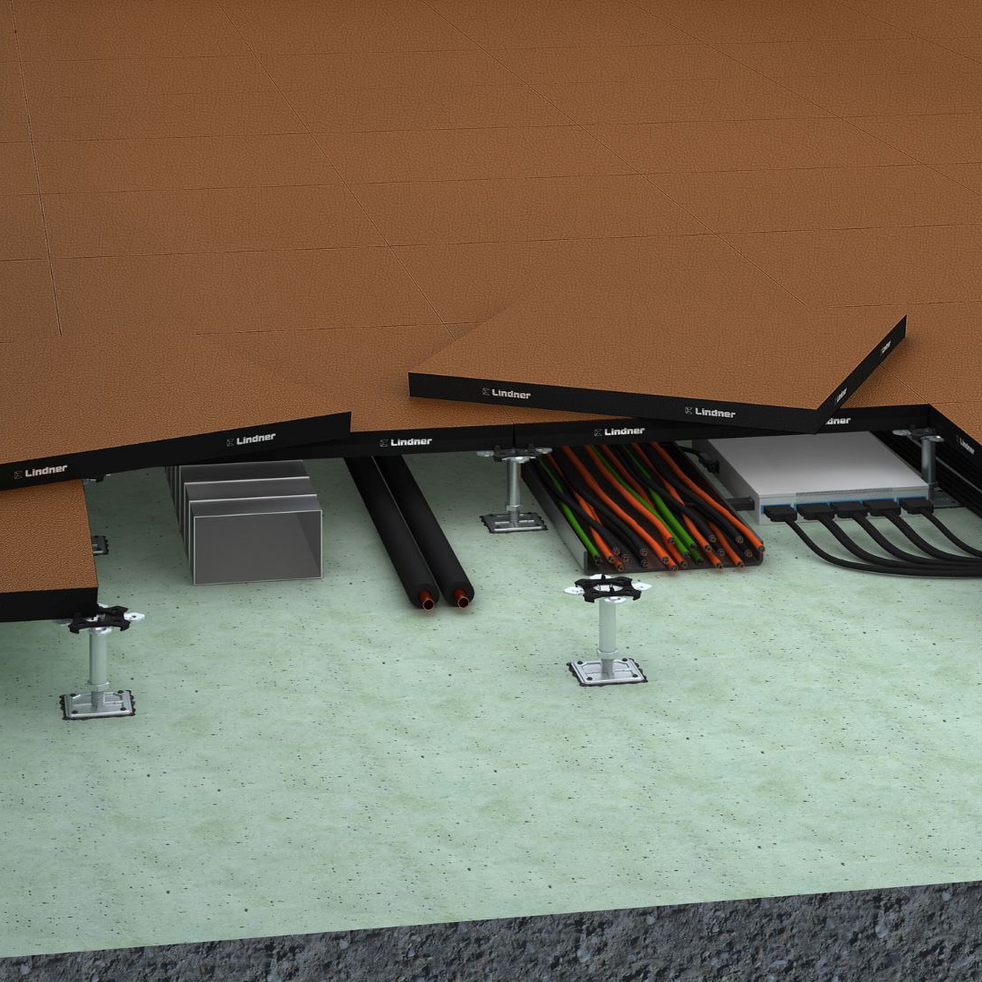 Display product LEATHERline from manufacturer Lindner Group