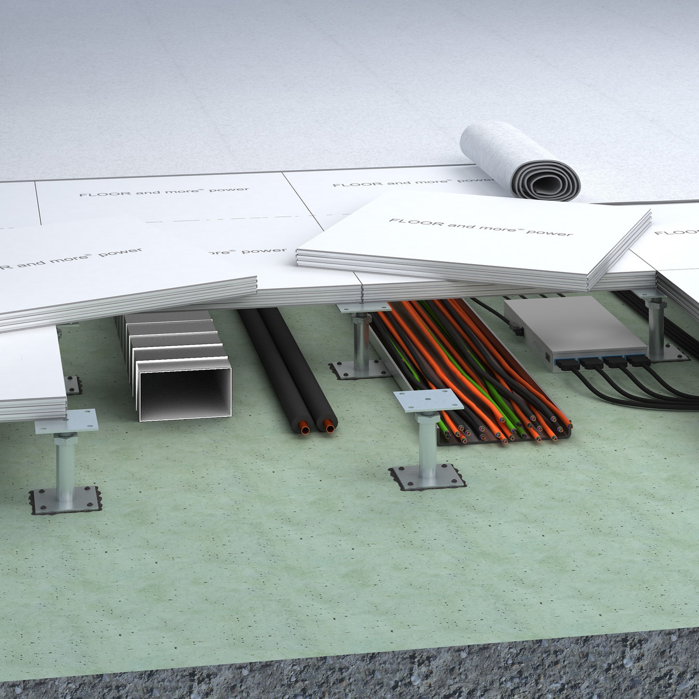 Vertoon produk FLOOR and more® power van vervaardiger Lindner Group