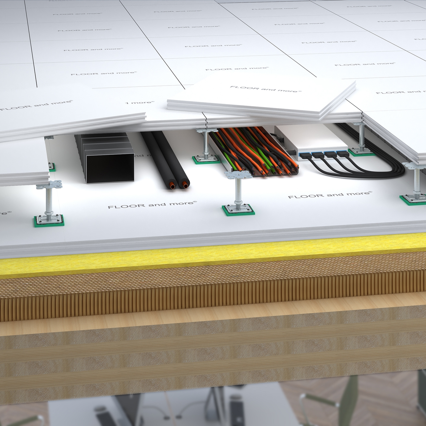 Display product FLOOR and more® CLT from manufacturer Lindner Group