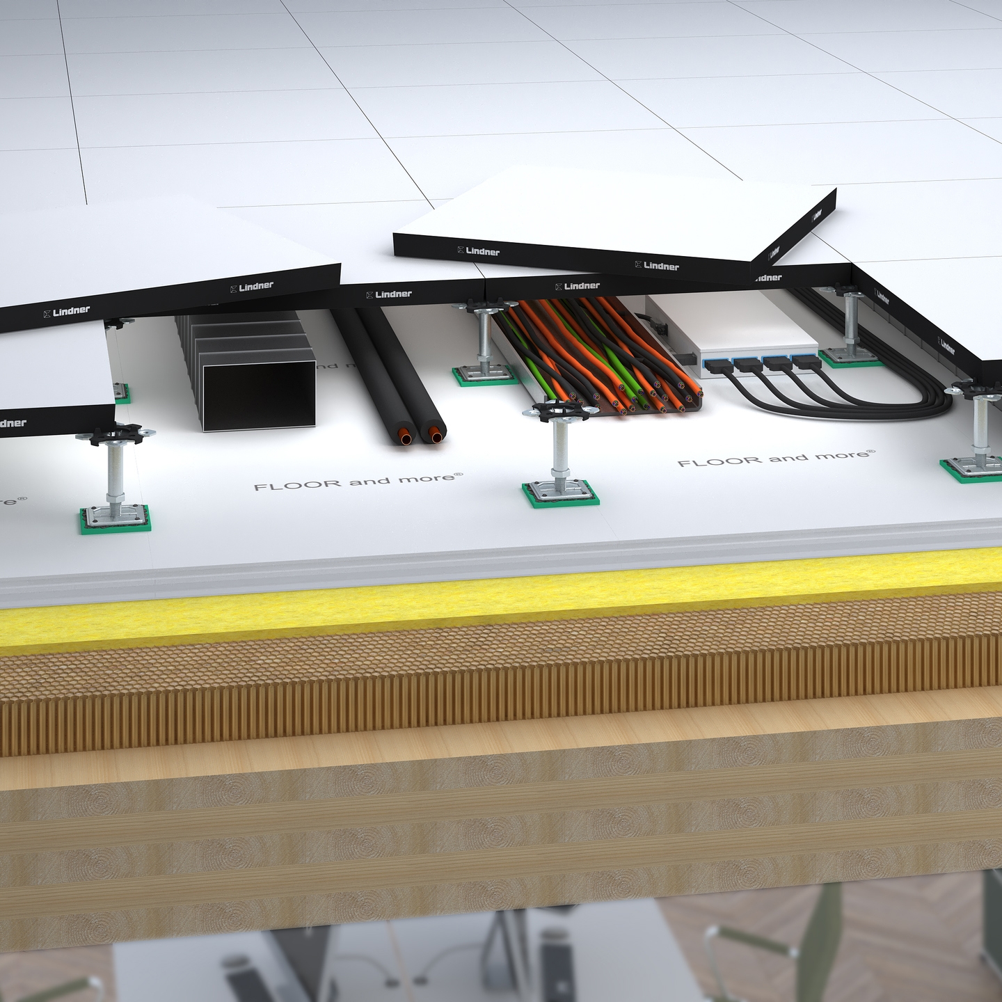 Display product NORTEC CLT from manufacturer Lindner Group
