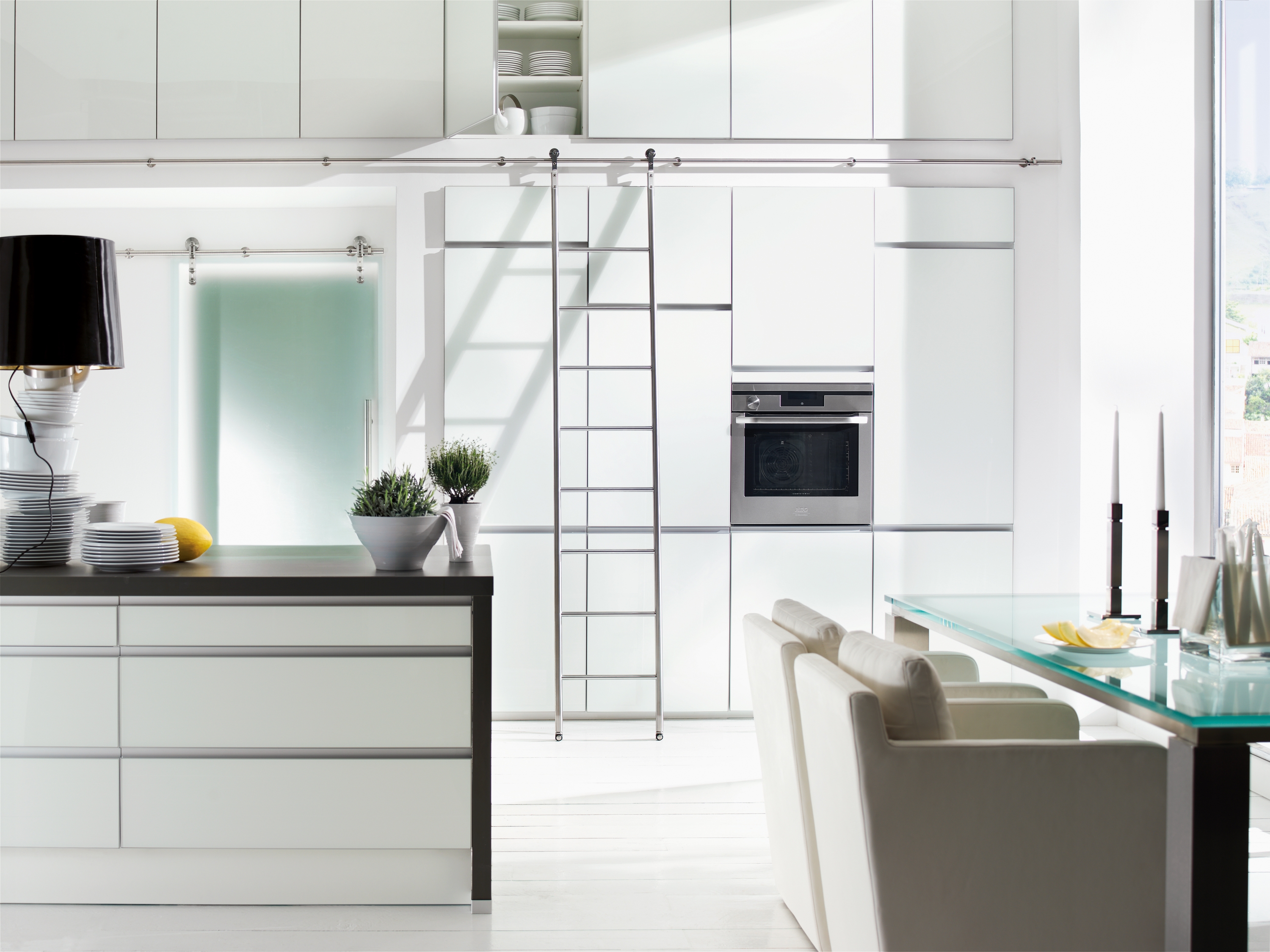 Display product Klassik Ladder System/ Sliding Ladder from manufacturer MWE Edelstahlmanufaktur