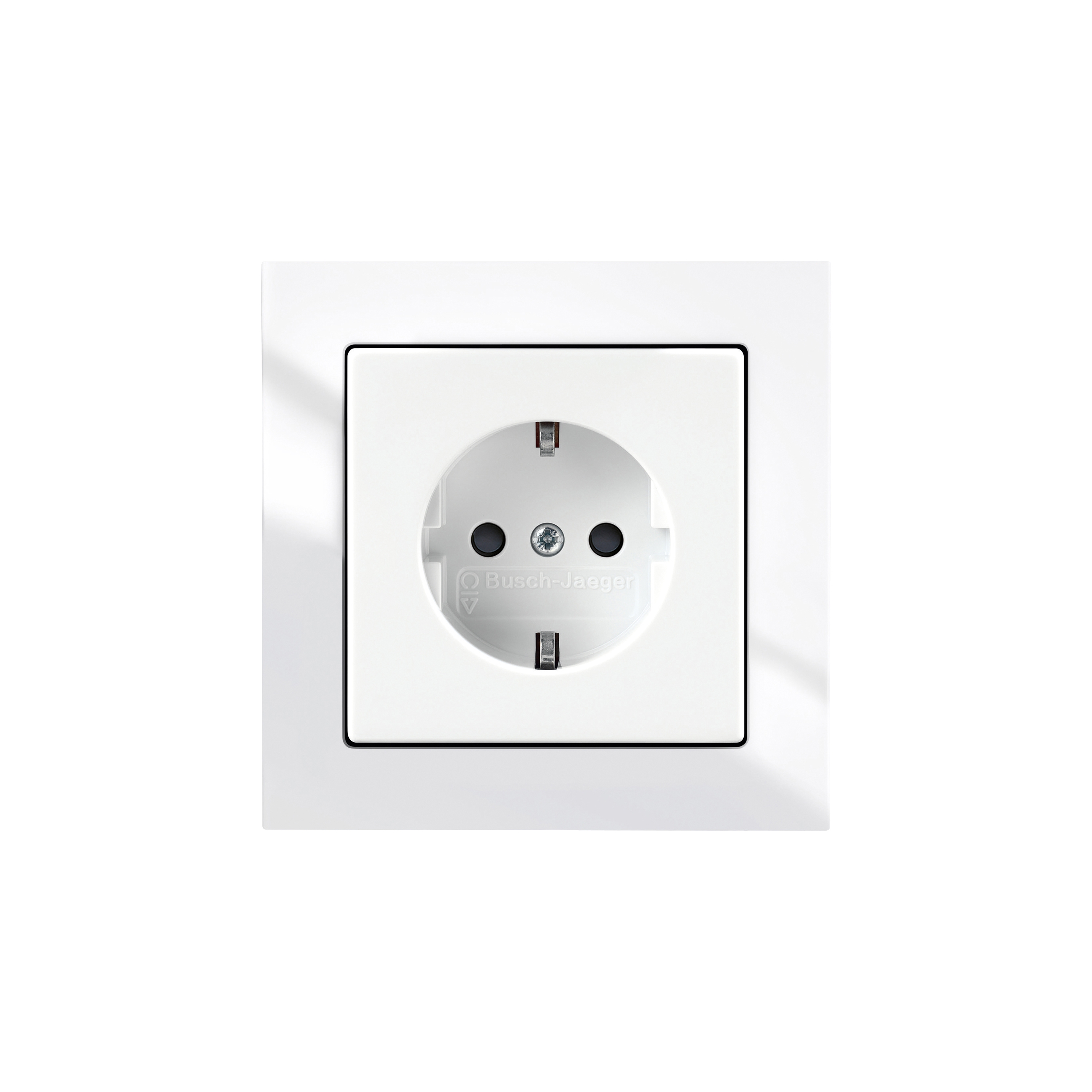 Display product SCHUKO® socket outlet shuttered from manufacturer Busch-Jaeger