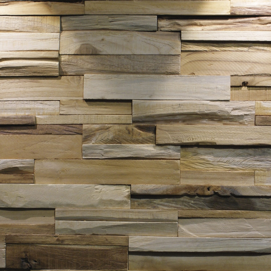 Display product Mosaik wood second life TeakMekong from manufacturer StoneslikeStones
