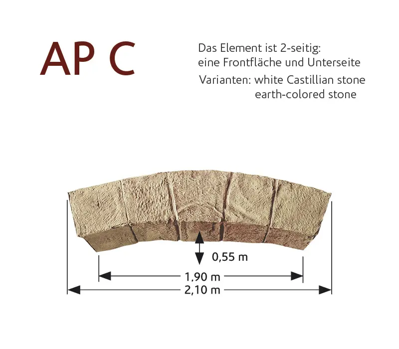 StoneslikeStones - MSD artificial stone arcs AP-C
