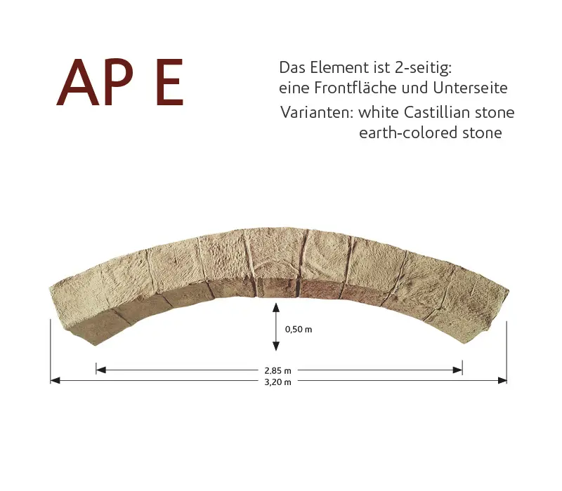 StoneslikeStones - MSD artificial stone arcs AP-E