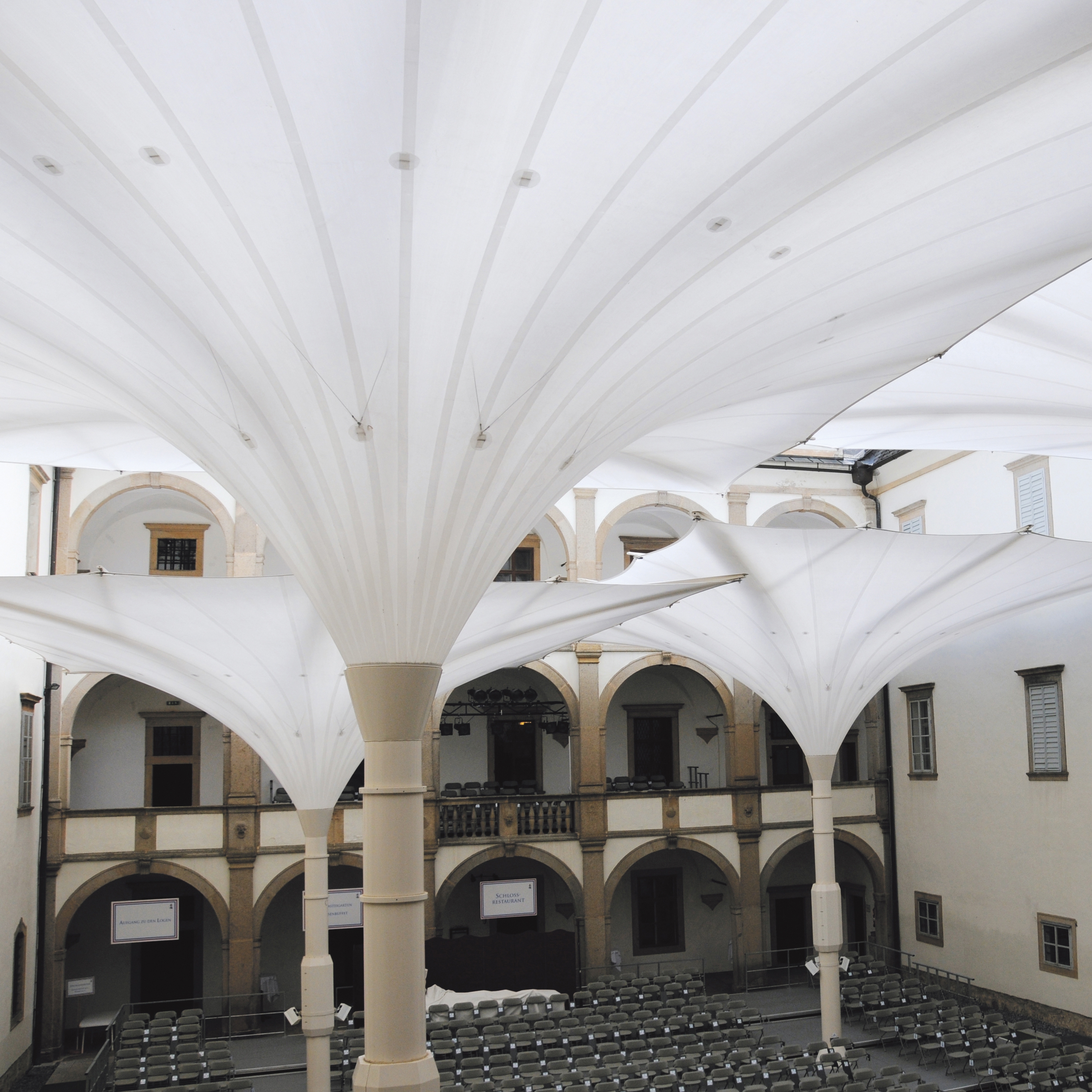 Display product Funnel Umbrellas from manufacturer Koch Membranen