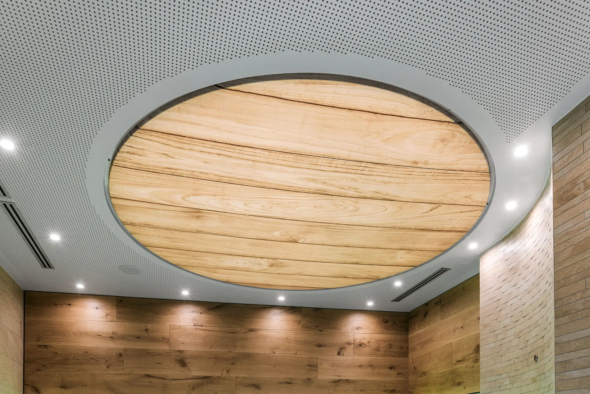 Koch Membranen - Sound-Absorbing Light Ceiling