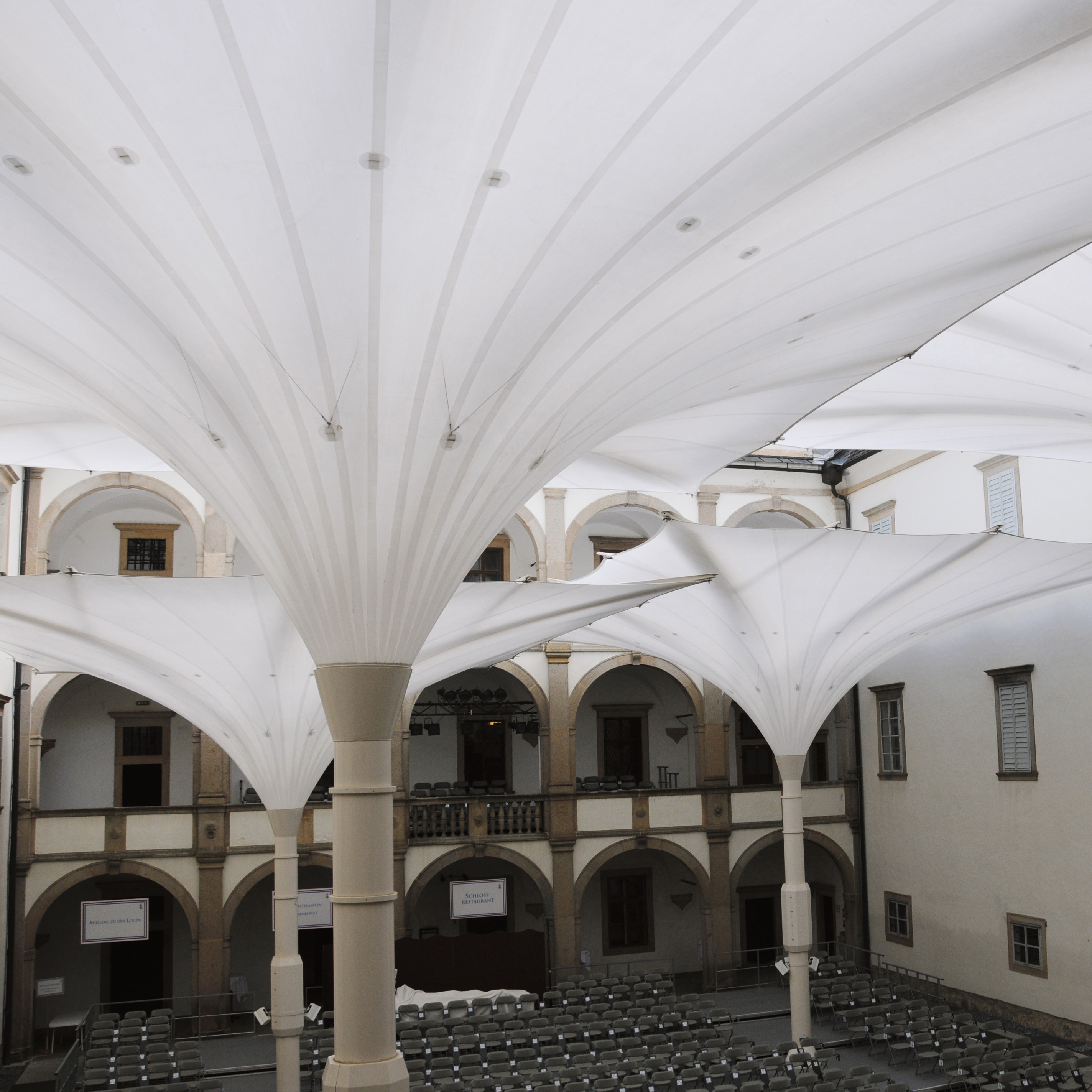 Display product Openable Funnel Umbrellas from manufacturer Koch Membranen