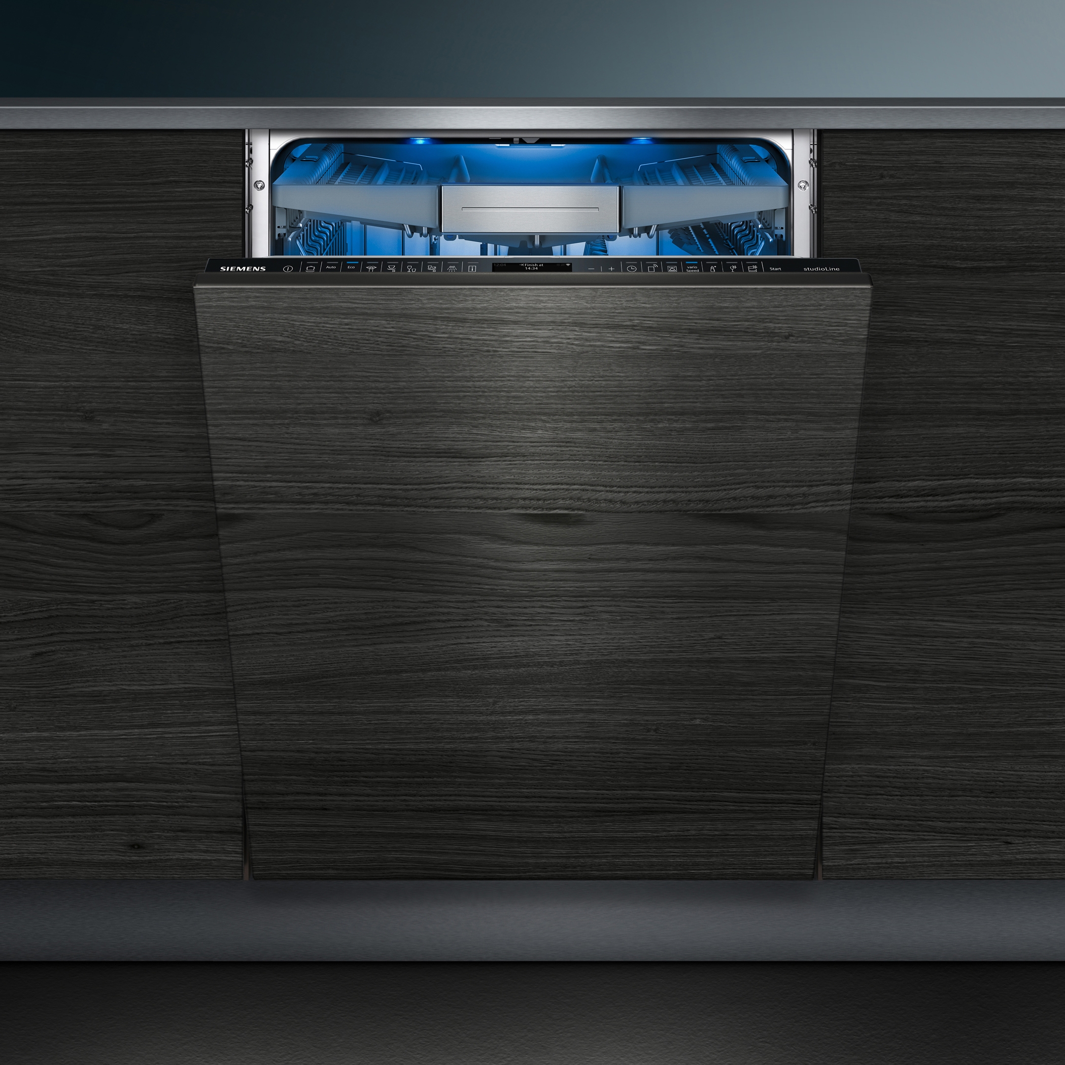 Mostra il prodotto iQ500, Lavastoviglie a scomparsa totale, 60 cm, nero del produttore Siemens Home Appliances