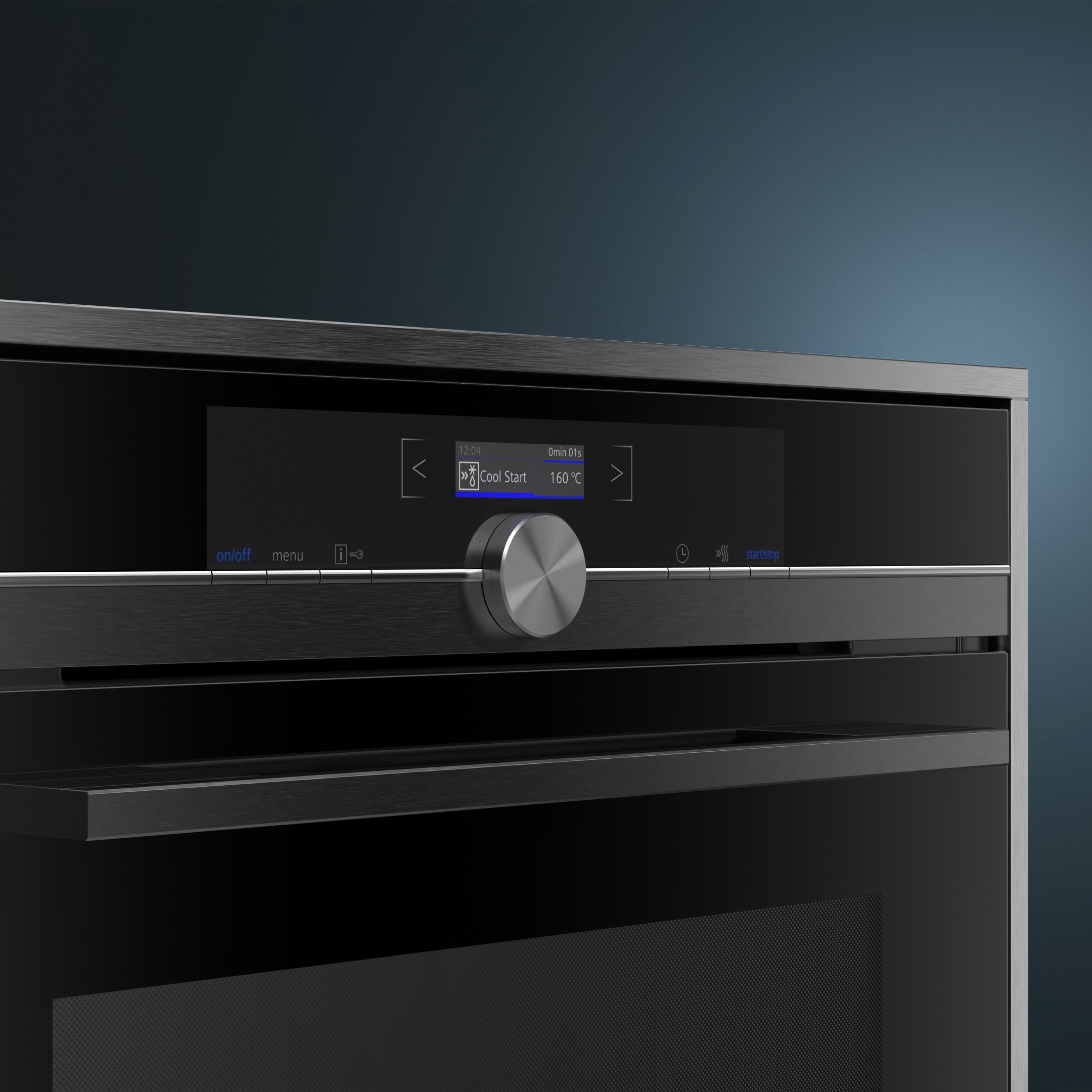 Vertoon produk iQ700, Built-in oven, 60 cm, Black van vervaardiger Siemens Home Appliances