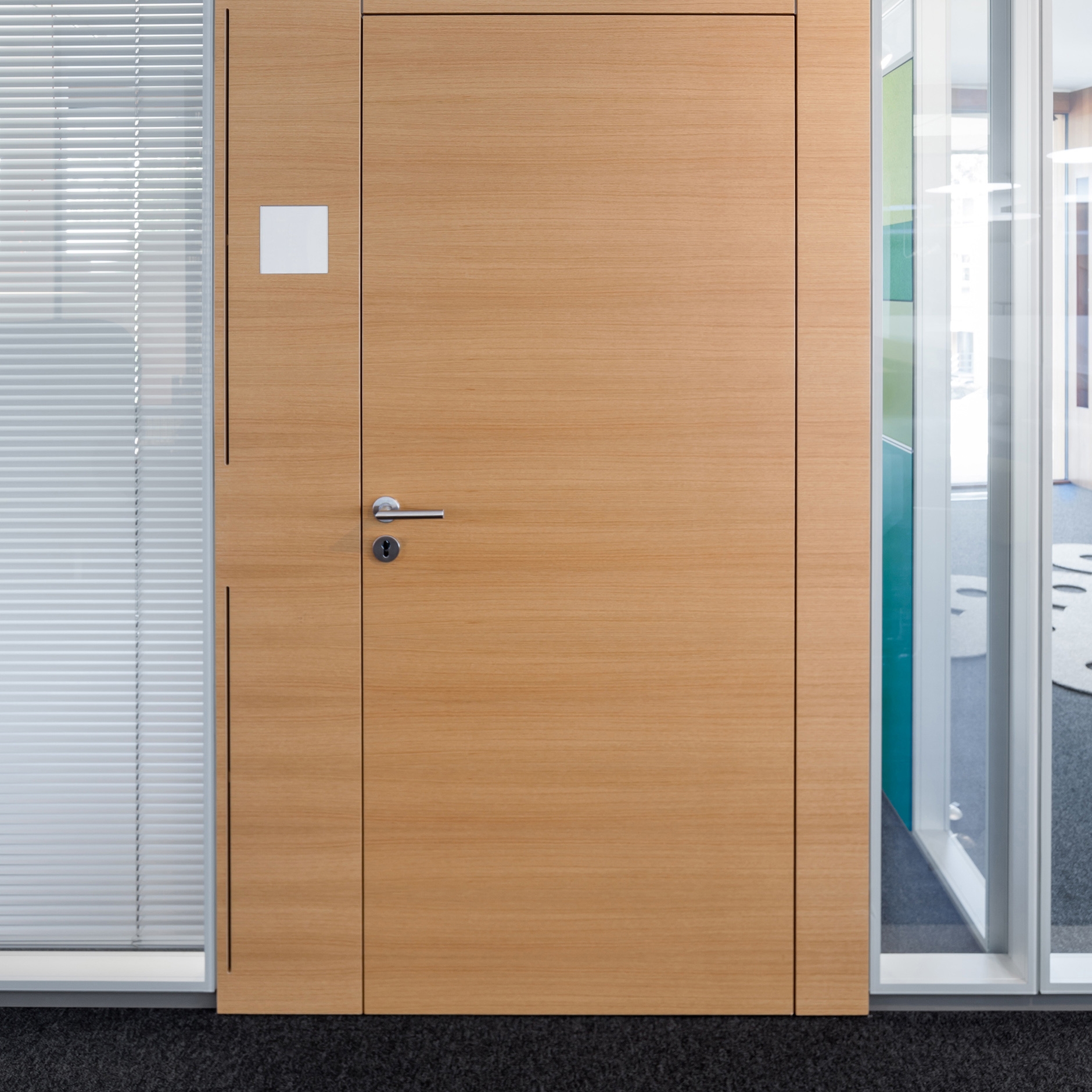 Display product fecodoor wood H70 from manufacturer feco. Die Systemwand.