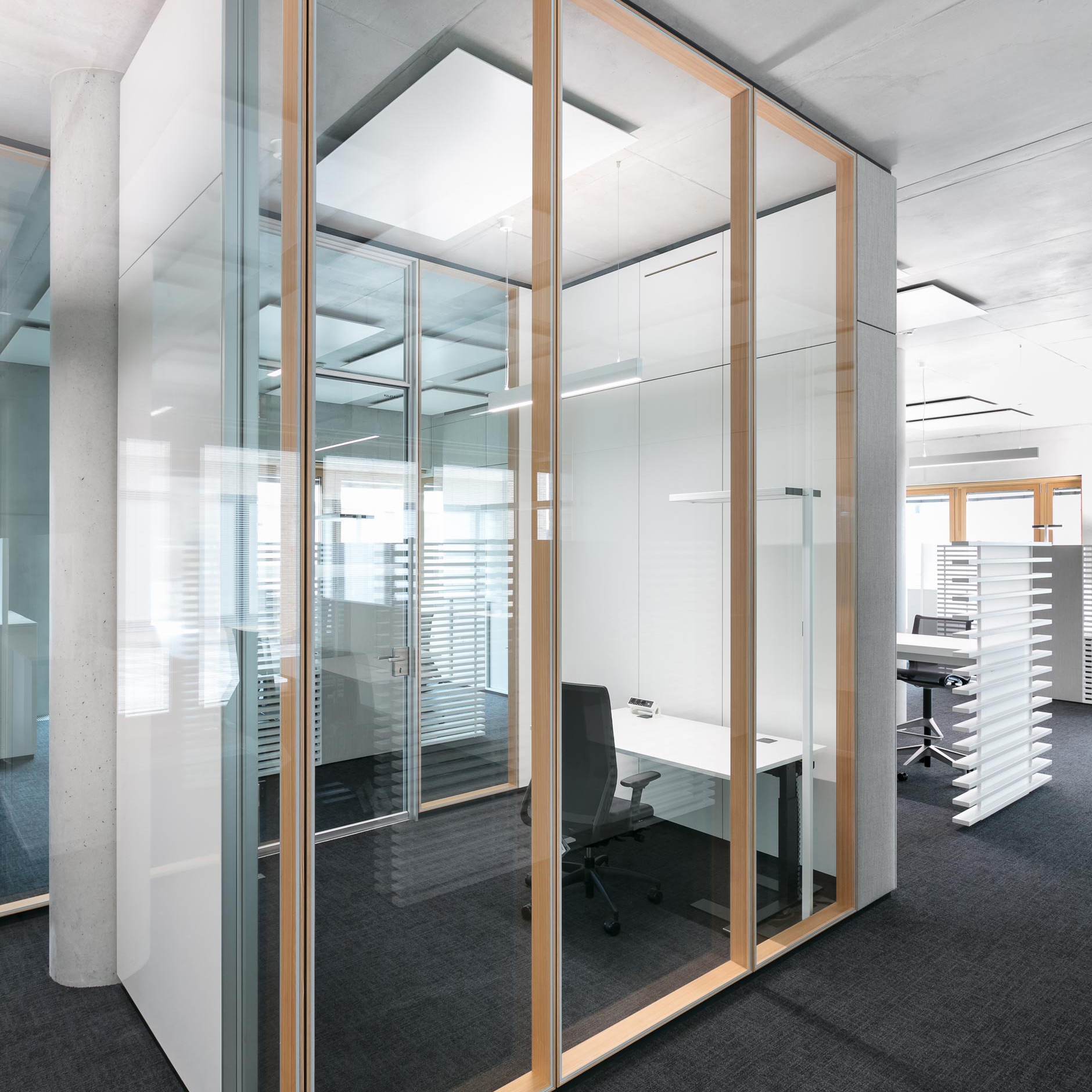 Vertoon produk fecostruct van vervaardiger feco. Die Systemwand.