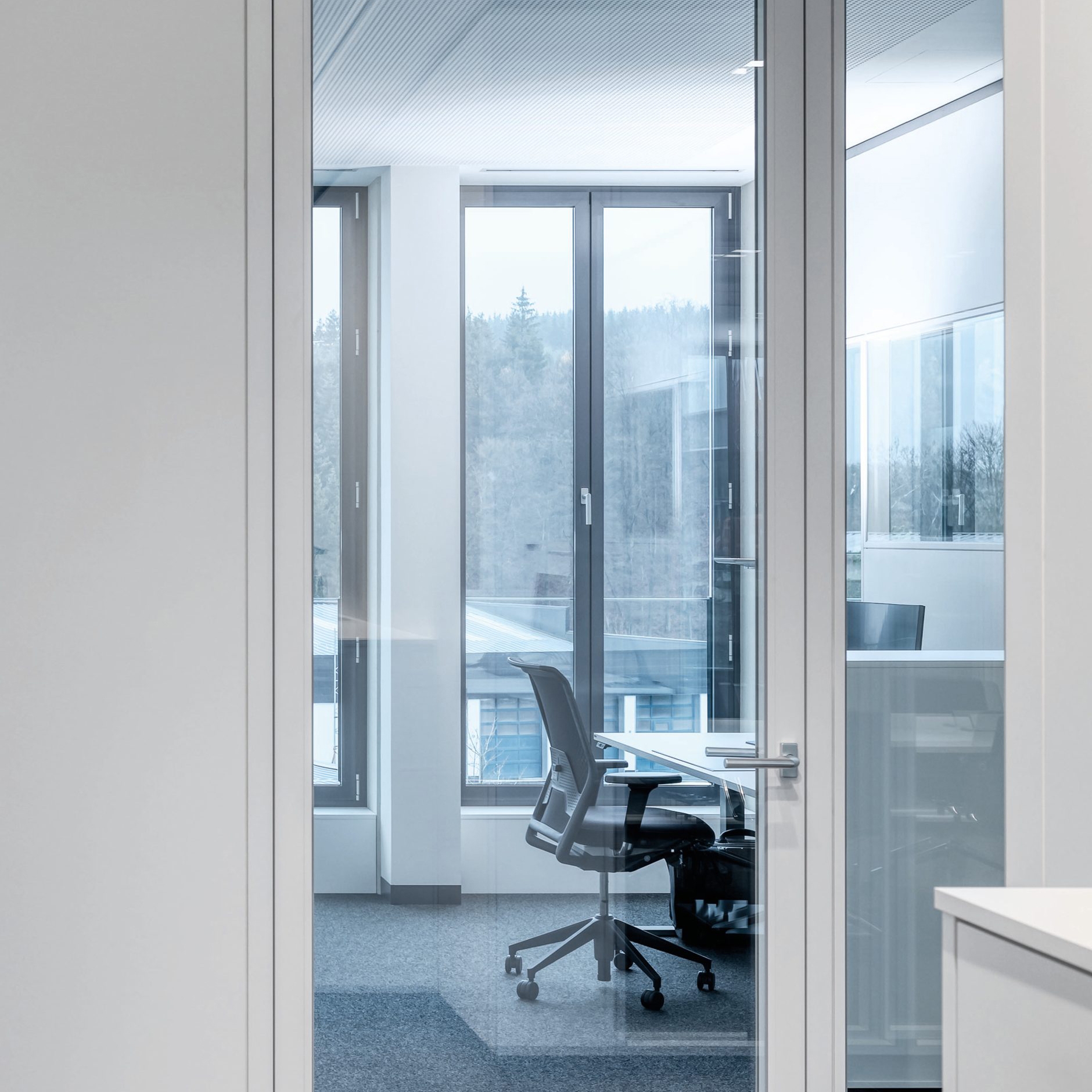 Display product fecodoor glass A70 from manufacturer feco. Die Systemwand.