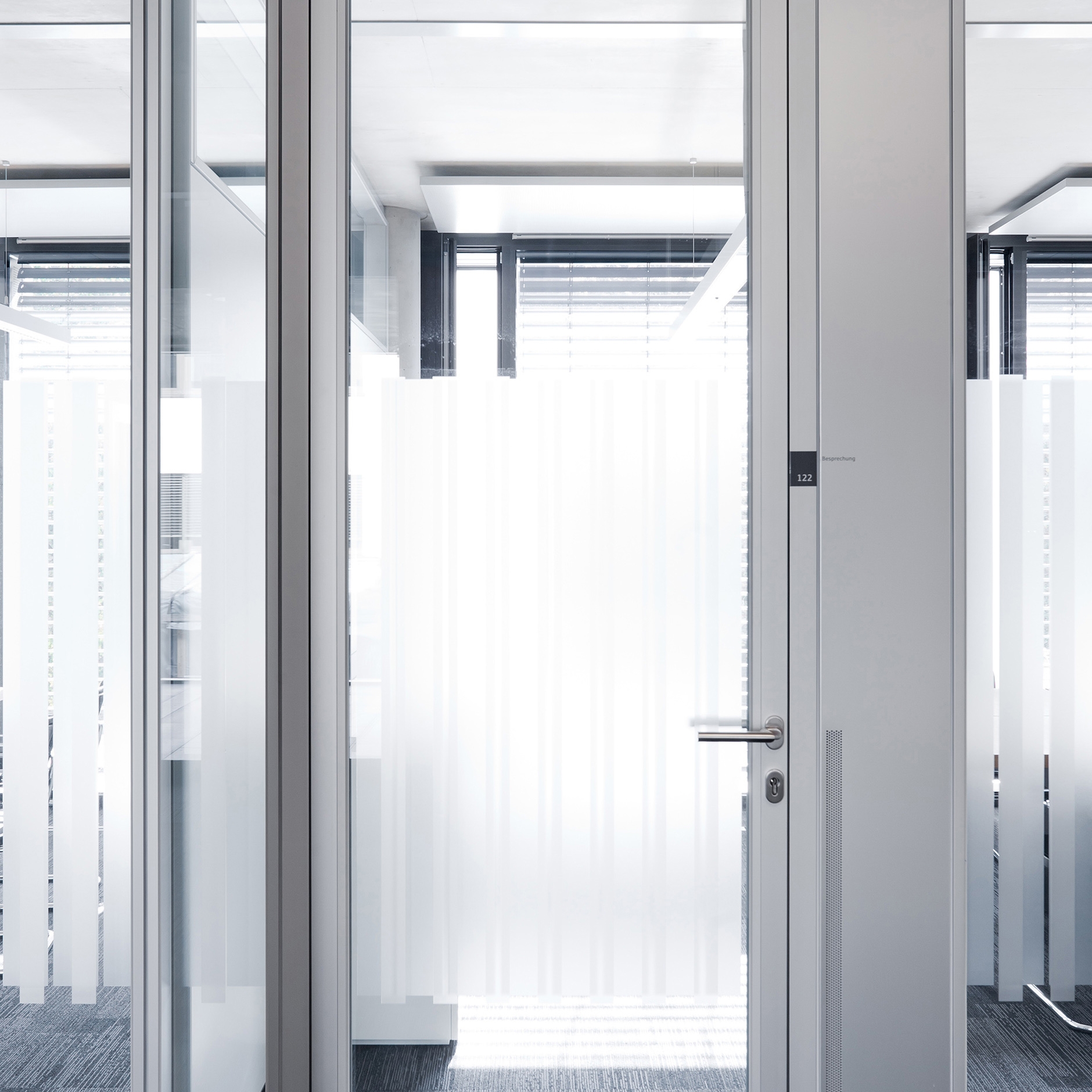 Display product fecodoor glass A70 from manufacturer feco. Die Systemwand.