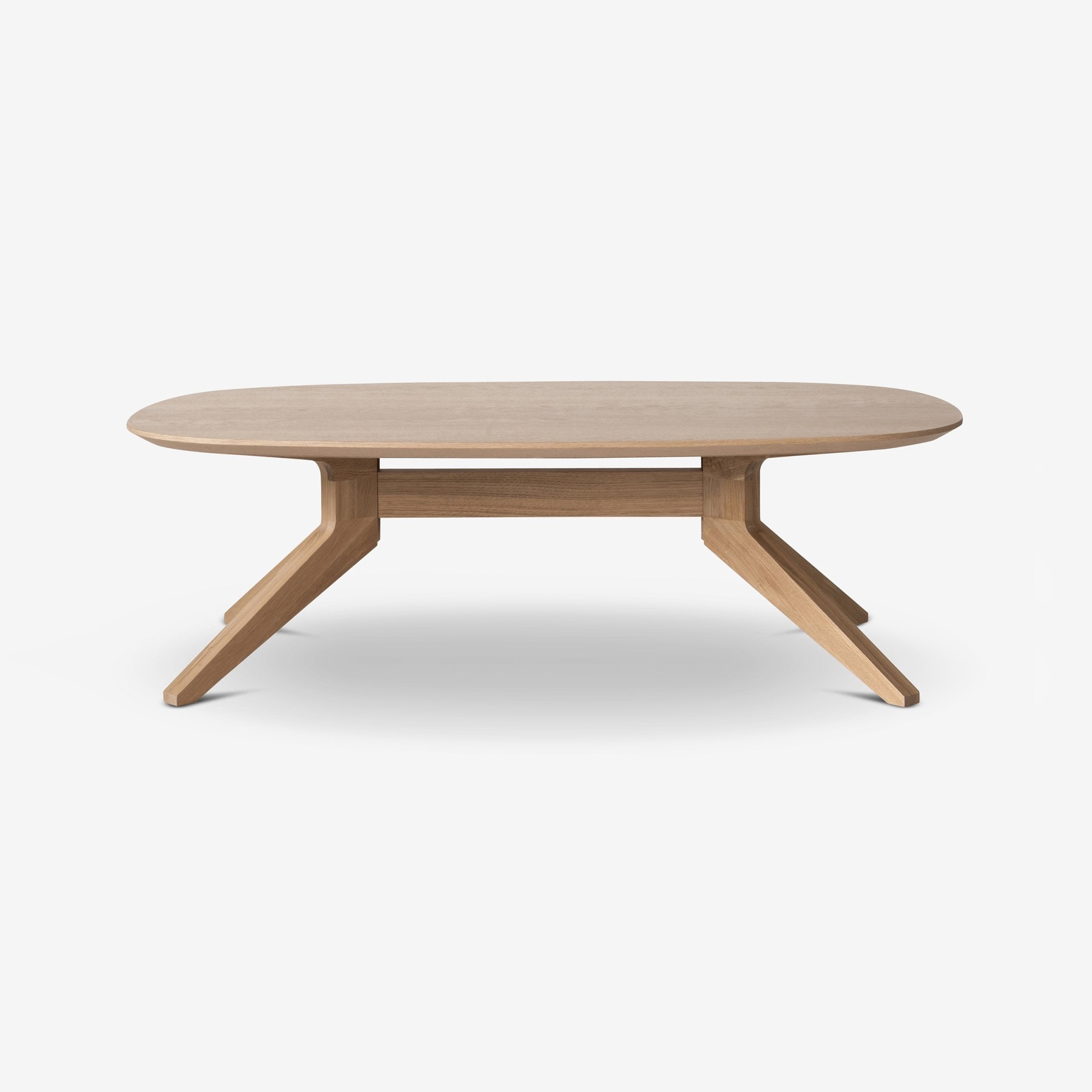 Cross Oval Coffee Table | Oak