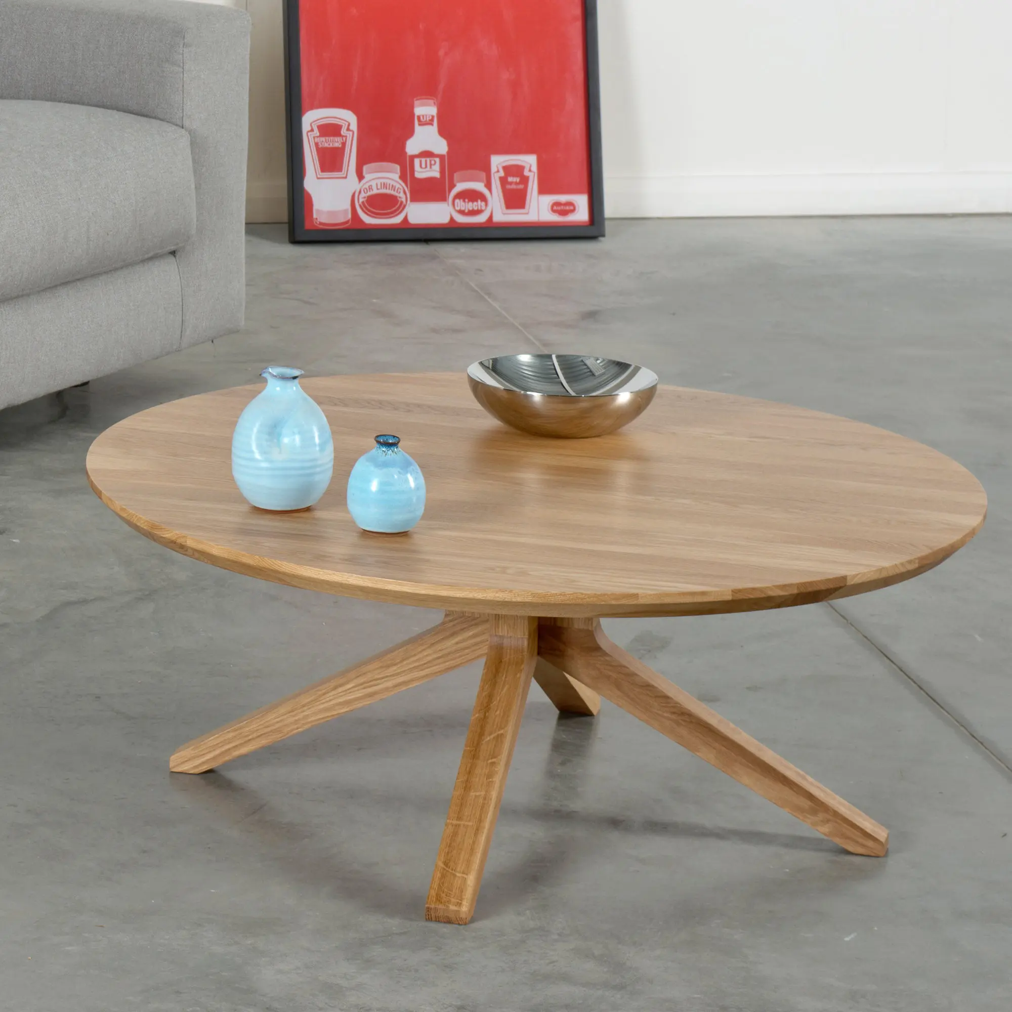 Case Furniture - Cross Round Coffee Table | Oak