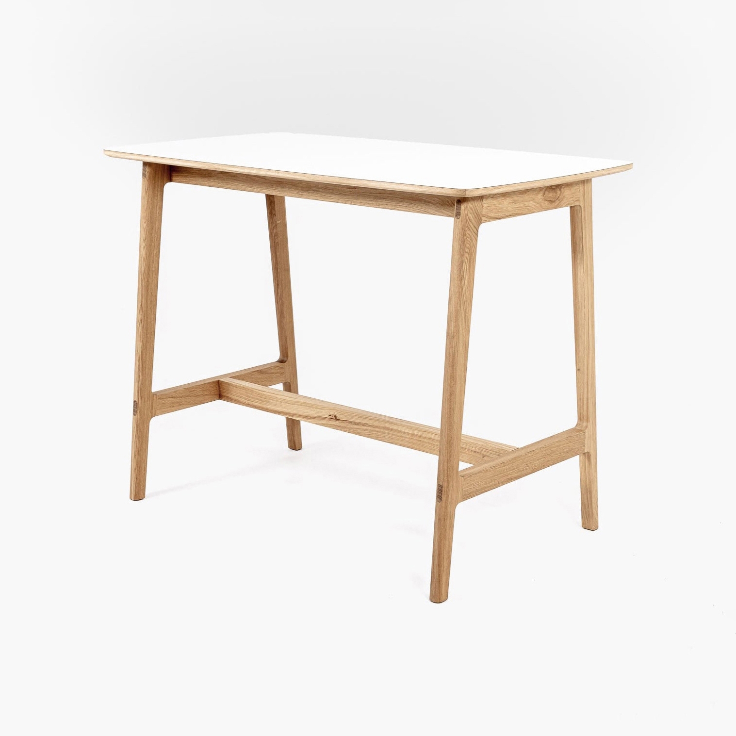 Dulwich Bar Table - Polaris Top | Oak / White
